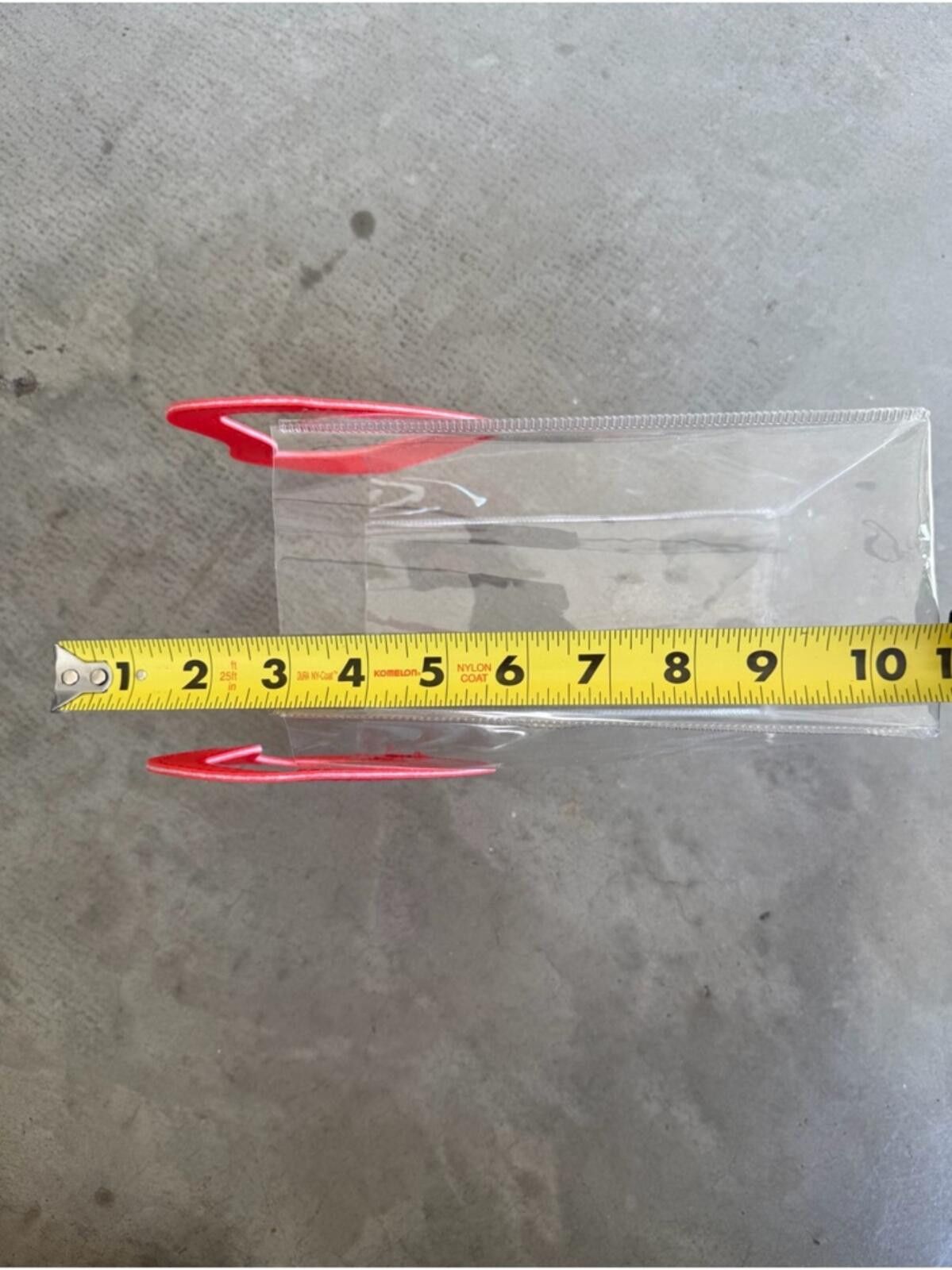 Asos Clear Heart Handle Purse Bag / Transparent Stadium Bag / Red Size ONE SIZE - 4 Thumbnail