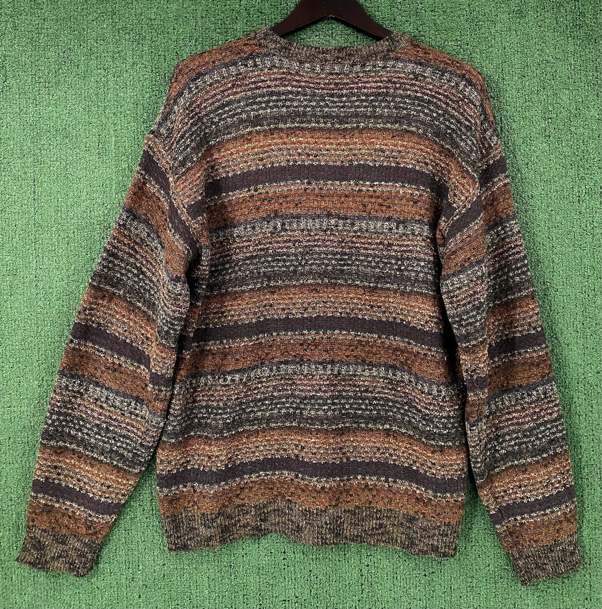 Other Vintage 90’s Geoffrey Beene Textured Patterned Sweater Large Size US L / EU 52-54 / 3 - 5 Thumbnail