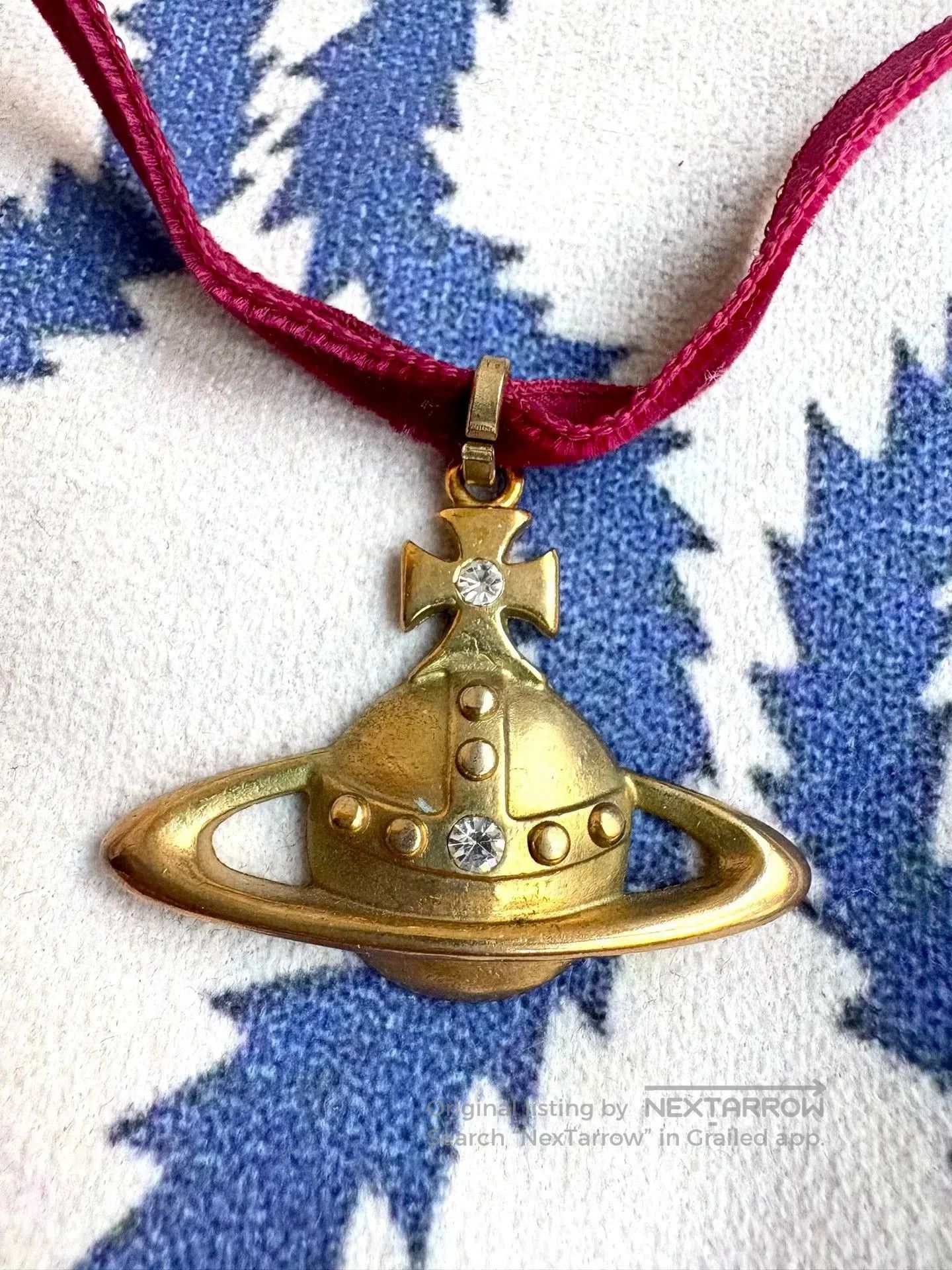 Vivienne Westwood Vivienne Westwood Gold Saturn Pendant Choker. Size ONE SIZE - 3 Thumbnail