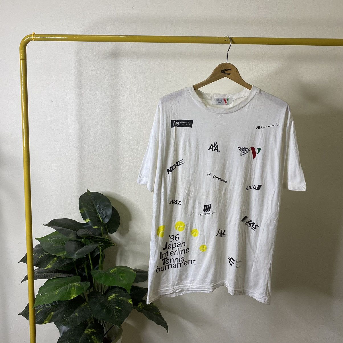 Valentino 1996 Valentino Nervini x Japan Interline Tennis Tournament T Size US L / EU 52-54 / 3 - 1 Thumbnail