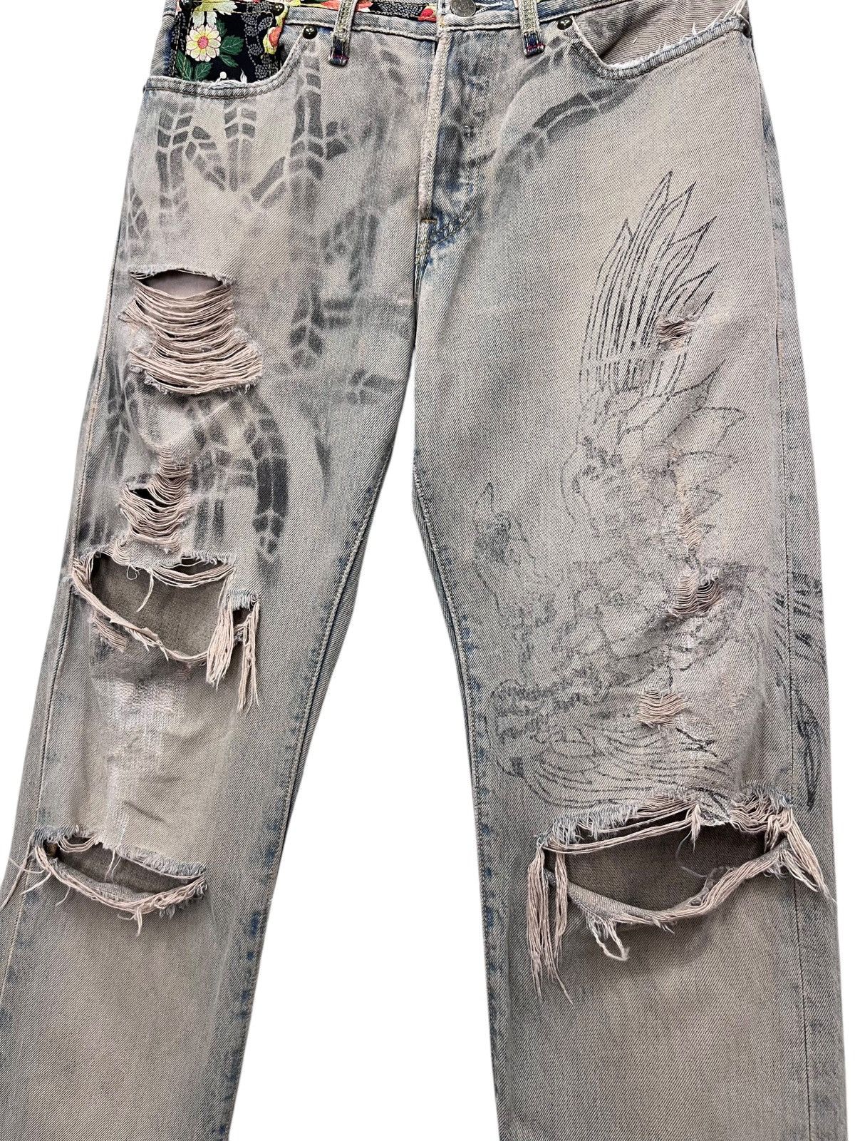 Hot Model Sex Designer Super Destroyed Ripped Blowout Mudmax Denim Size 30" / US 8 / IT 44 - 4 Thumbnail