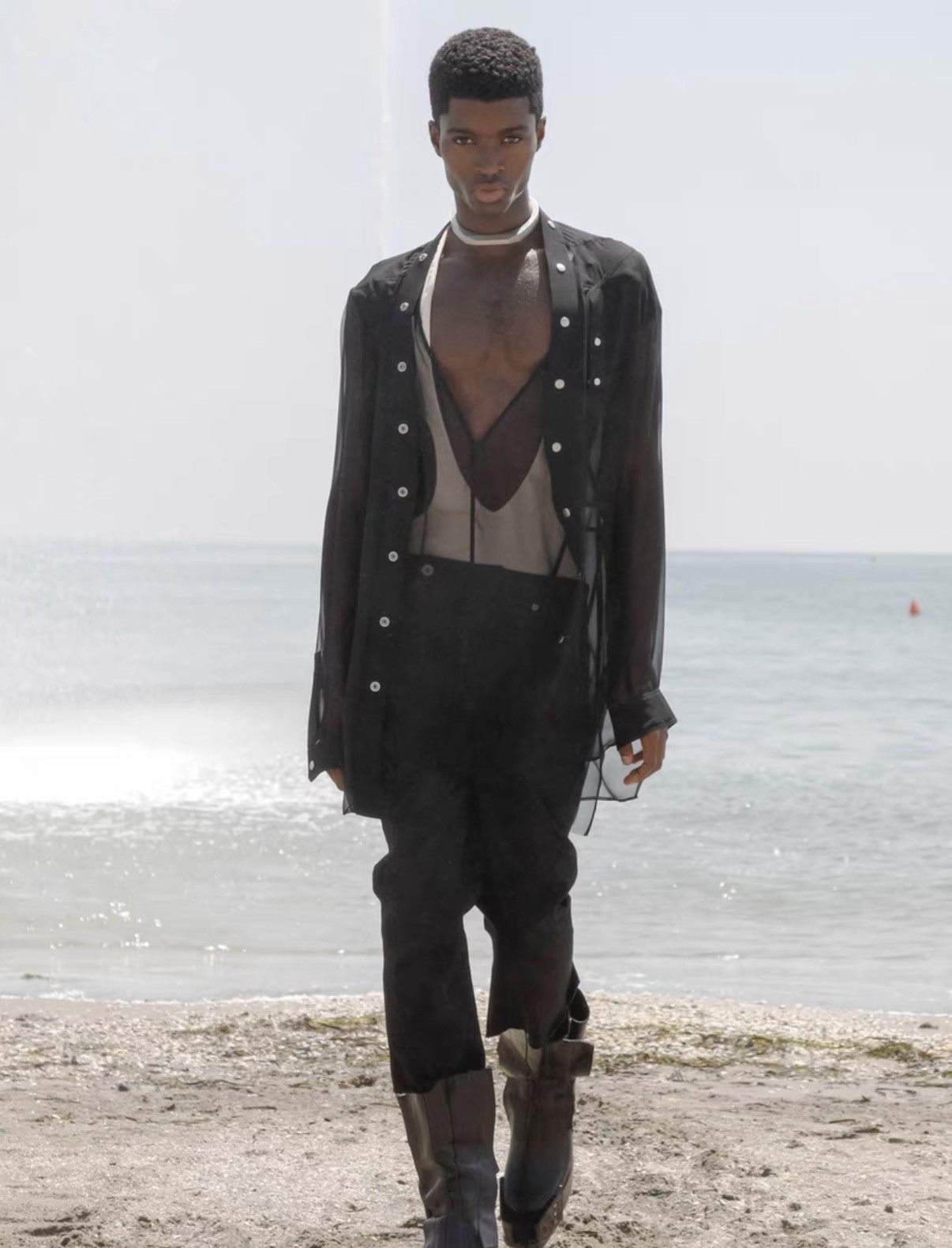 Rick Owens Rick Owens Bolans Bootcut Extra high waist waxed flare jeans Size US 32 / EU 48 - 6 Thumbnail