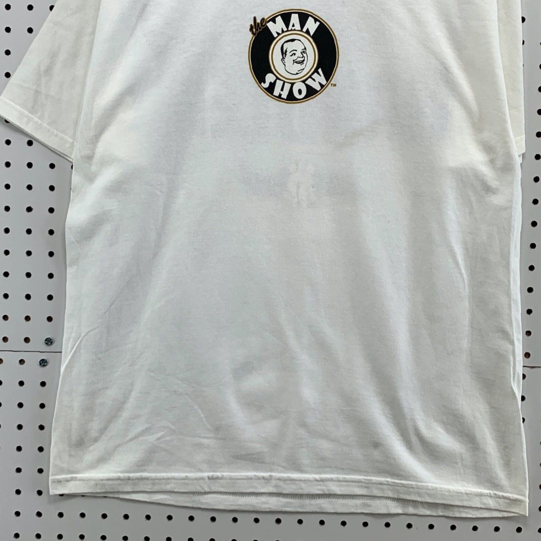 Vintage VINTAGE Man Show Shirt Adult Large Beer Handler Graphic White Short Sleeve TEE Mens Large White Beer Theme 90s Dreamin Motion Size US L / EU 52-54 / 3 - 7 Thumbnail