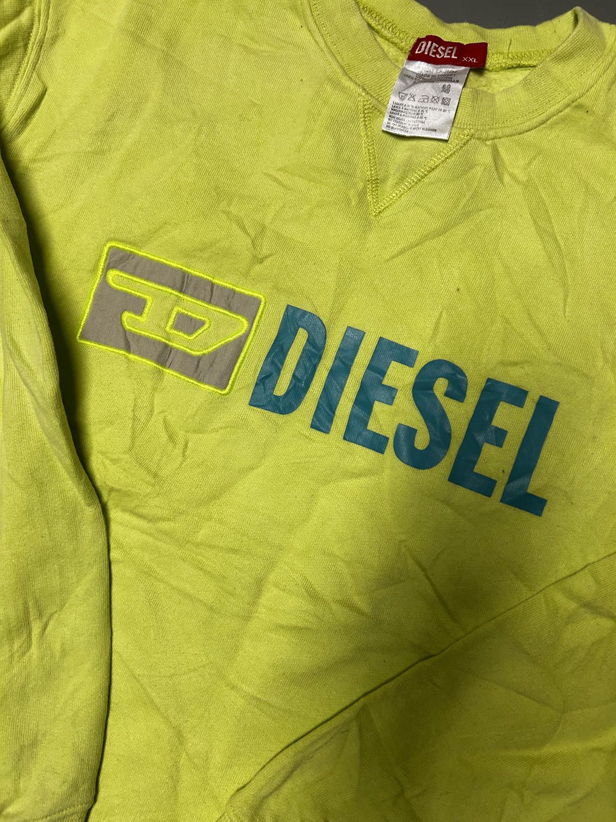 Diesel Vibrant Yellow Diesel Crew Neck Sweatshirt Size US XXL / EU 58 / 5 - 2 Thumbnail