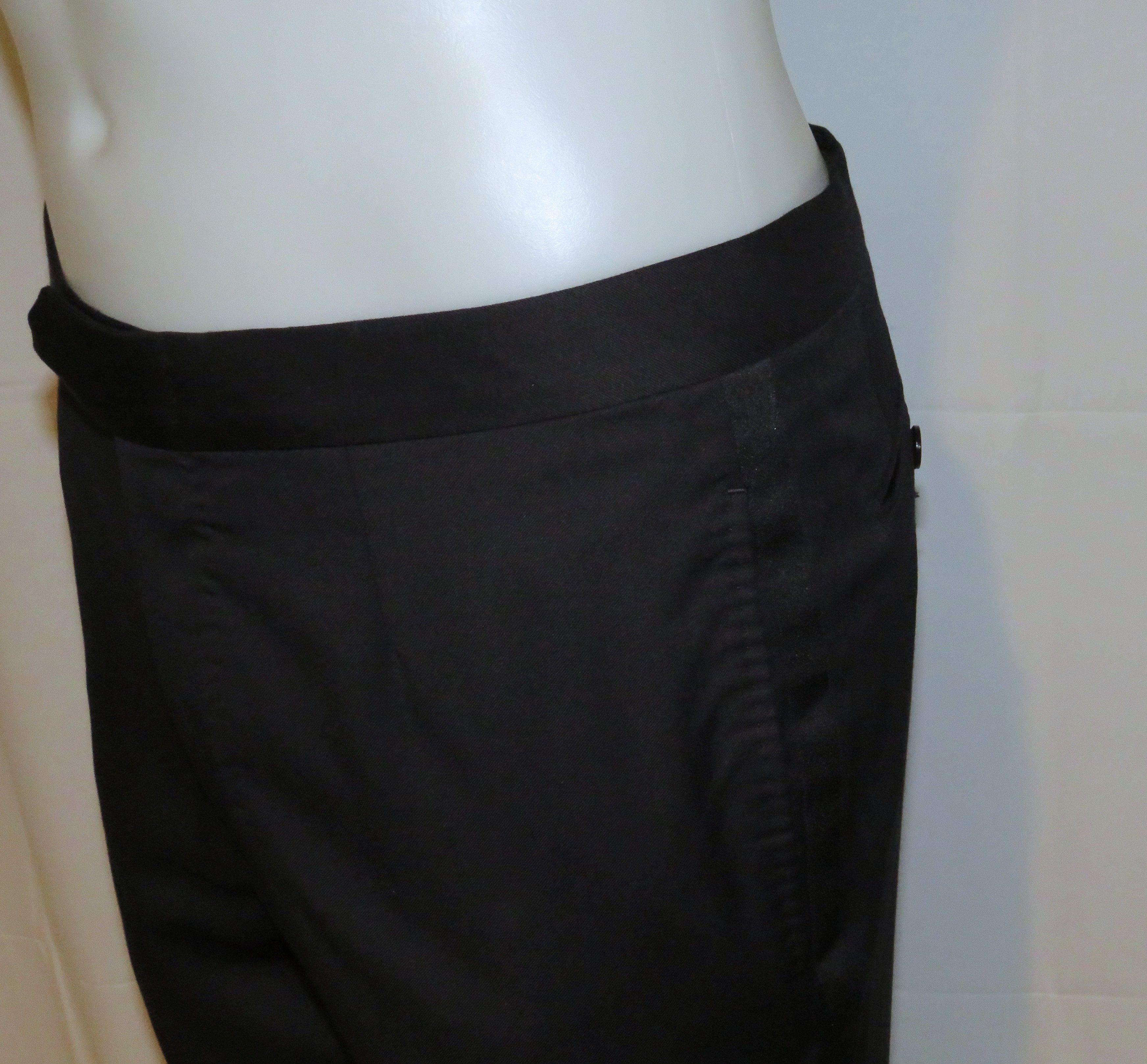 Ermenegildo Zegna Micronsphere Current Solid Black One Button Tuxedo 42S Size 42S - 15 Thumbnail