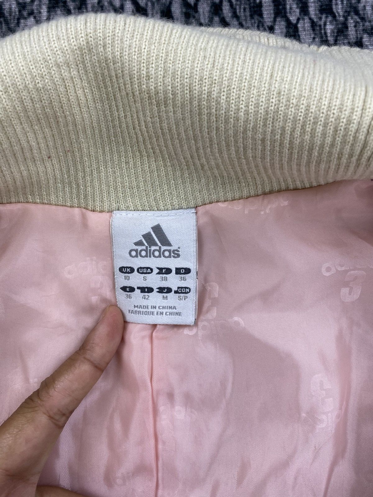 Adidas Vintage Adidas 3 Striped Big Spellout Rare Design Jacket Size US M / EU 48-50 / 2 - 10 Thumbnail