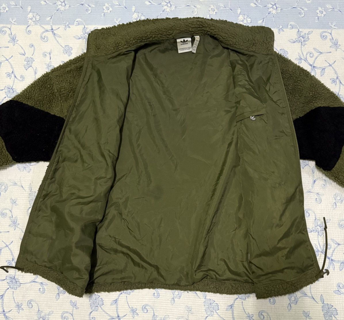 Adidas Adidas Sherpa Jacket Sweater Knitwear Big Logo Size US M / EU 48-50 / 2 - 6 Thumbnail