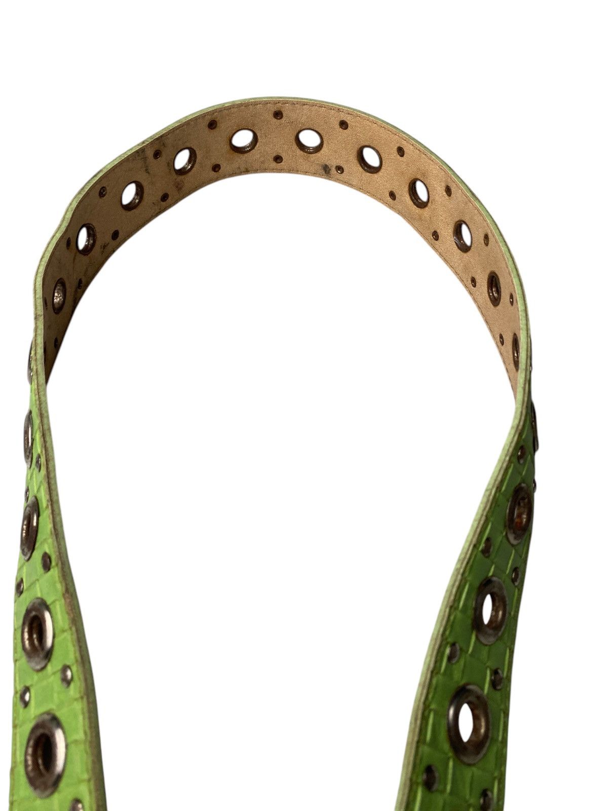 If Six Was Nine Green Ring Studded Y2K Belt Size ONE SIZE - 5 Thumbnail