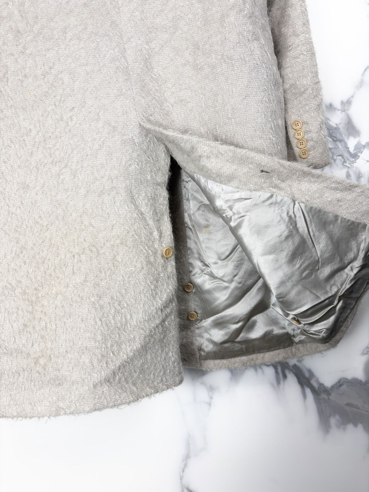 Helmut Lang AW00 Helmut Lang Fur Collar Mohair Astro Biker Jacket Parka Size US S / EU 44-46 / 1 - 9 Thumbnail