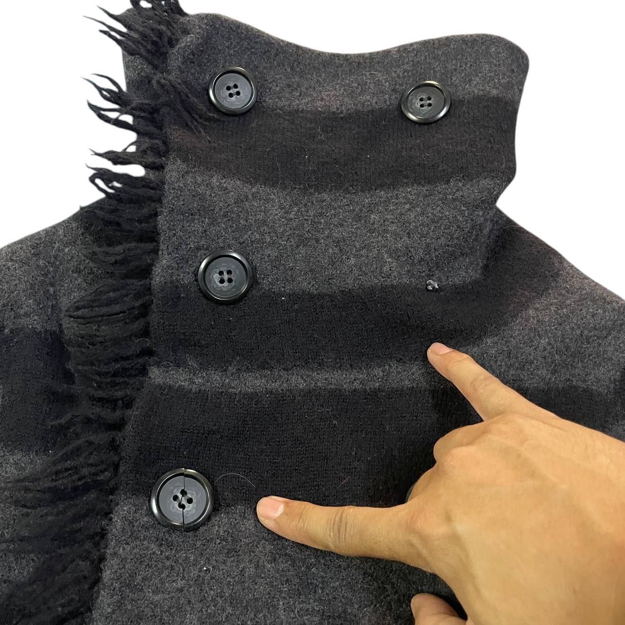 gomme Gomme High Neck Double Breasted Wool Coat Size M / US 6-8 / IT 42-44 - 5 Thumbnail