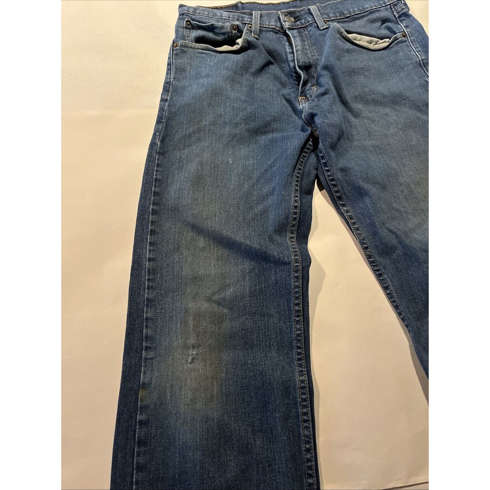 Levi's Levi’s 505 Jeans Men’s 32x32 Reg Straight Denim Cotton Blue Size US 31 - 9 Thumbnail