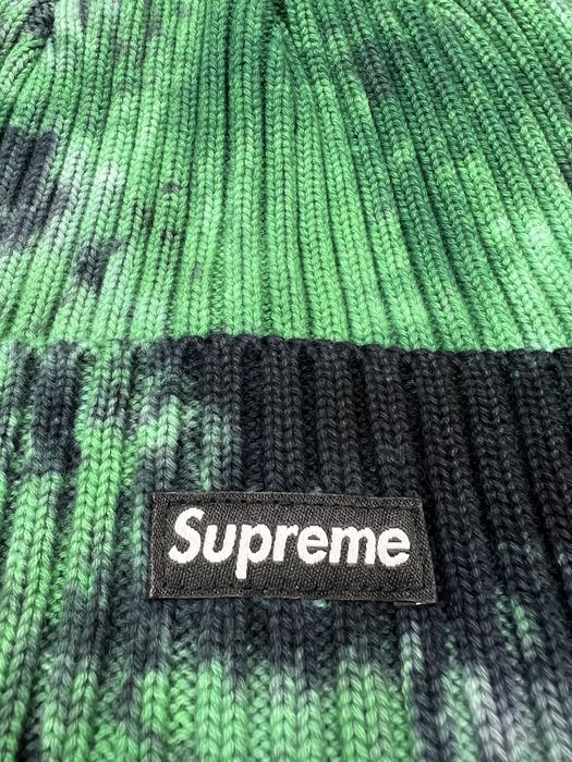 Supreme Supreme Overdyed Beanie Splatter Green | Grailed