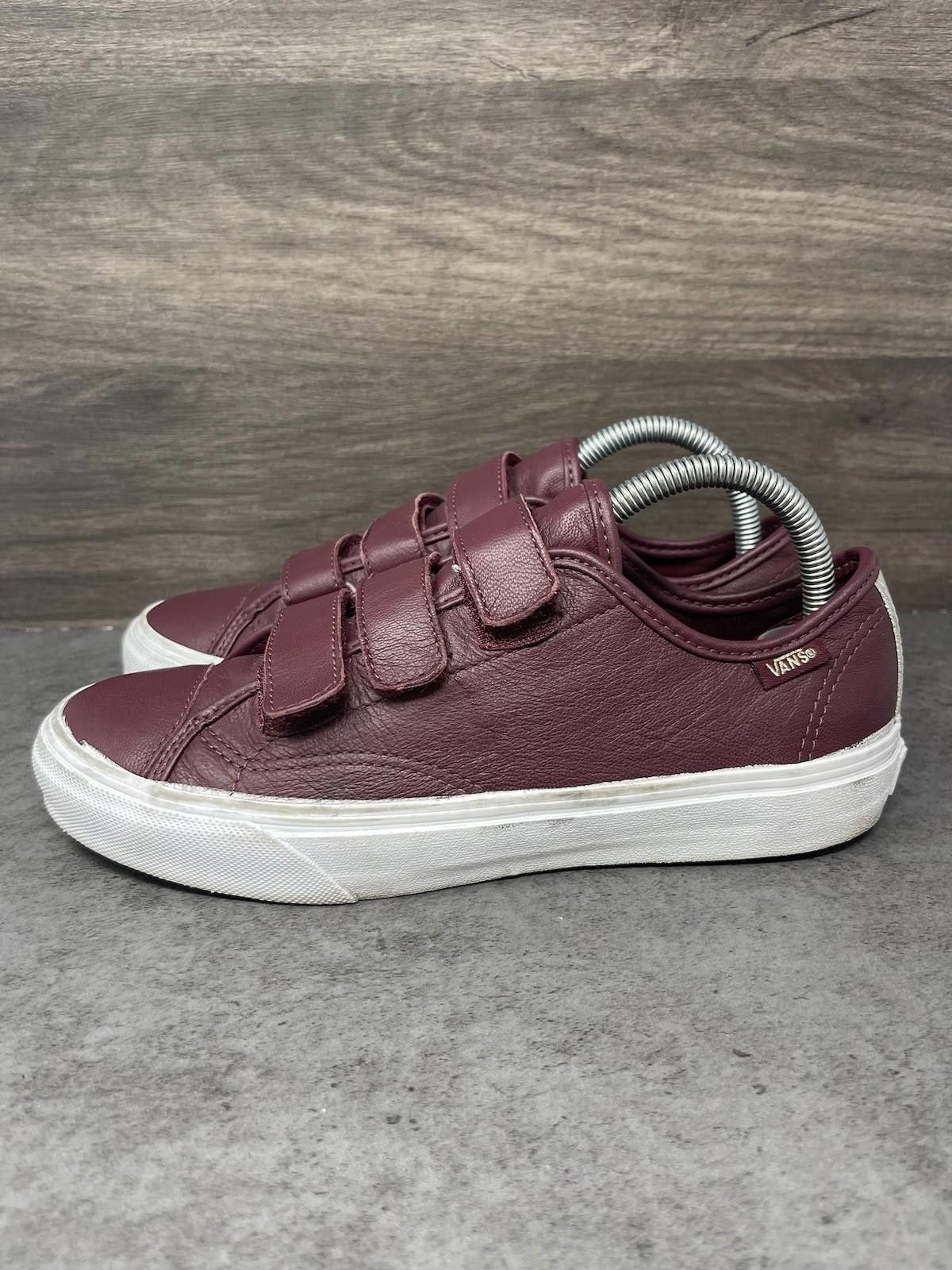 Vans Vans Shoes Womens Size 8 Red Straps V 23 Leather Sneakers Size US 8 / IT 38 - 1 Thumbnail