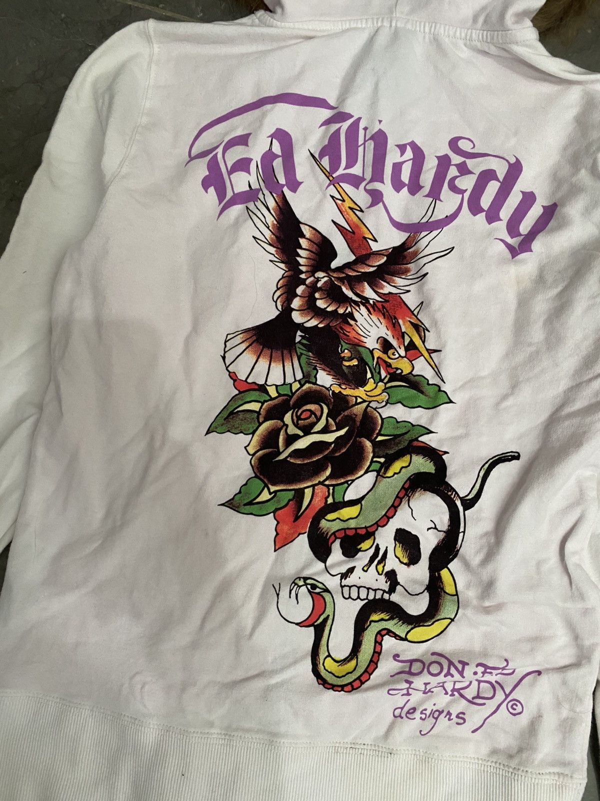 Ed Hardy Edhardy Furhoodie Y2K Size US XS / EU 42 / 0 - 5 Thumbnail