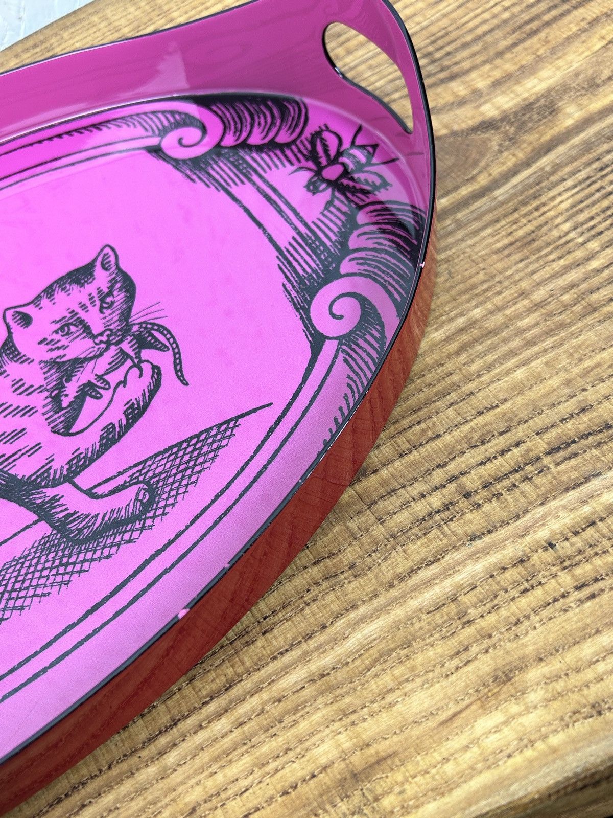 Gucci Gucci Pink Cat Serving Tray Metal AW17 Size ONE SIZE - 7 Thumbnail