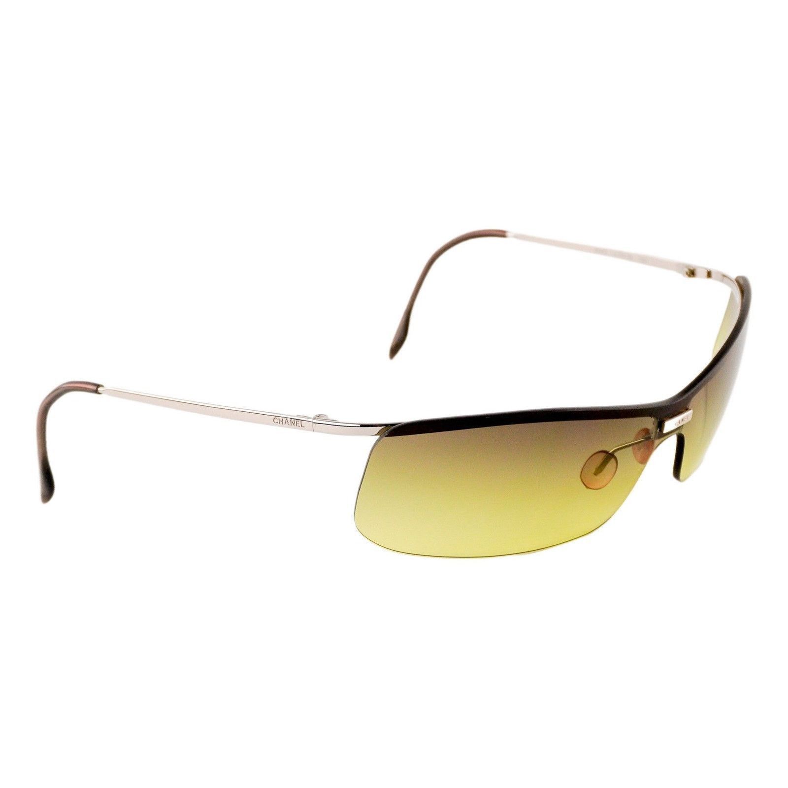 Iconic 90’s CHANEL 4043 CC Silver Logo Rimless Sunglasses