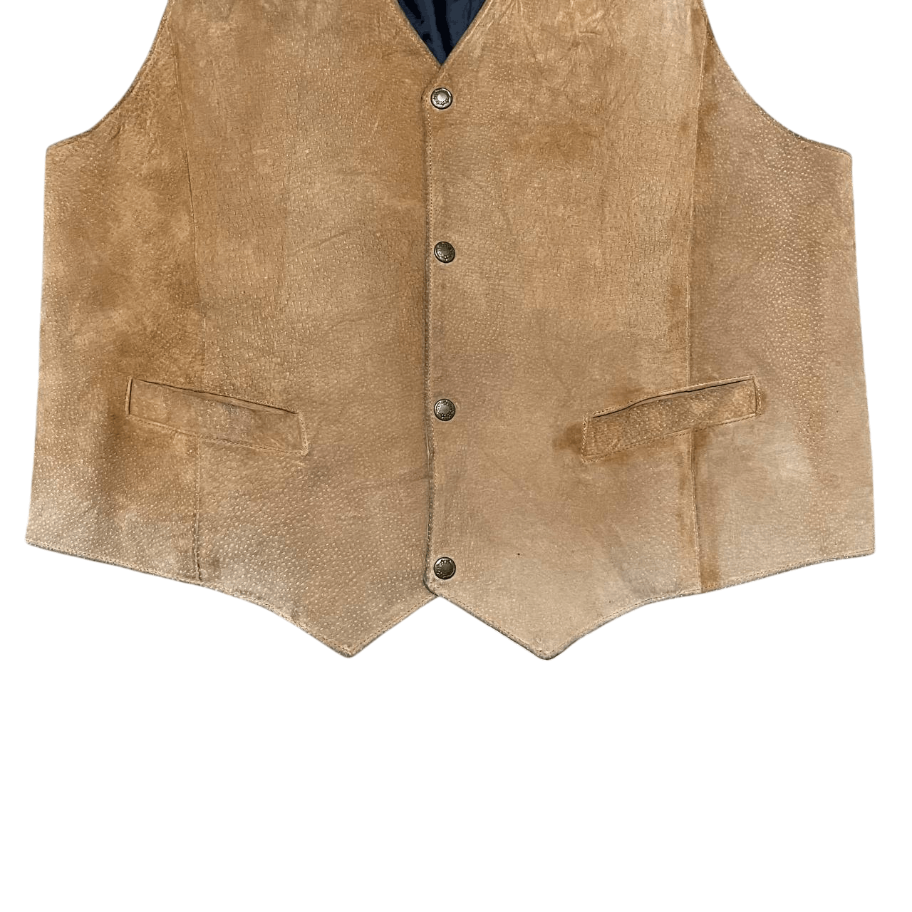 Genuine Leather Vintage OZ Talk Kangaroo Leather Vest Size US XXL / EU 58 / 5 - 3 Thumbnail