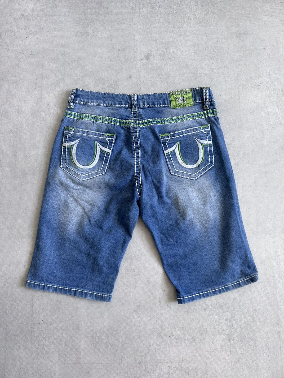 True Religion Vintage True Religion U.S.A Y2K Denim Slim Unisex Shorts Size US 31 - 1 Thumbnail