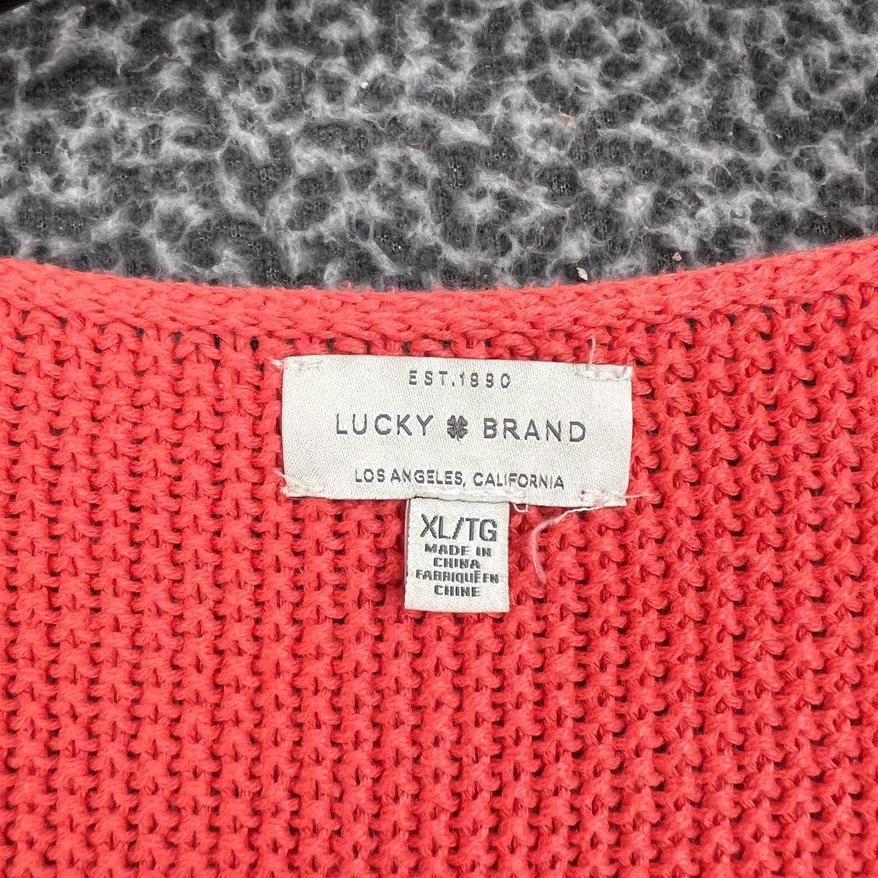 Lucky Brand Vintage Lucky Brand Sweater Women XL Knitted Pullover V-Neck Size XL / US 12-14 / IT 48-50 - 6 Thumbnail