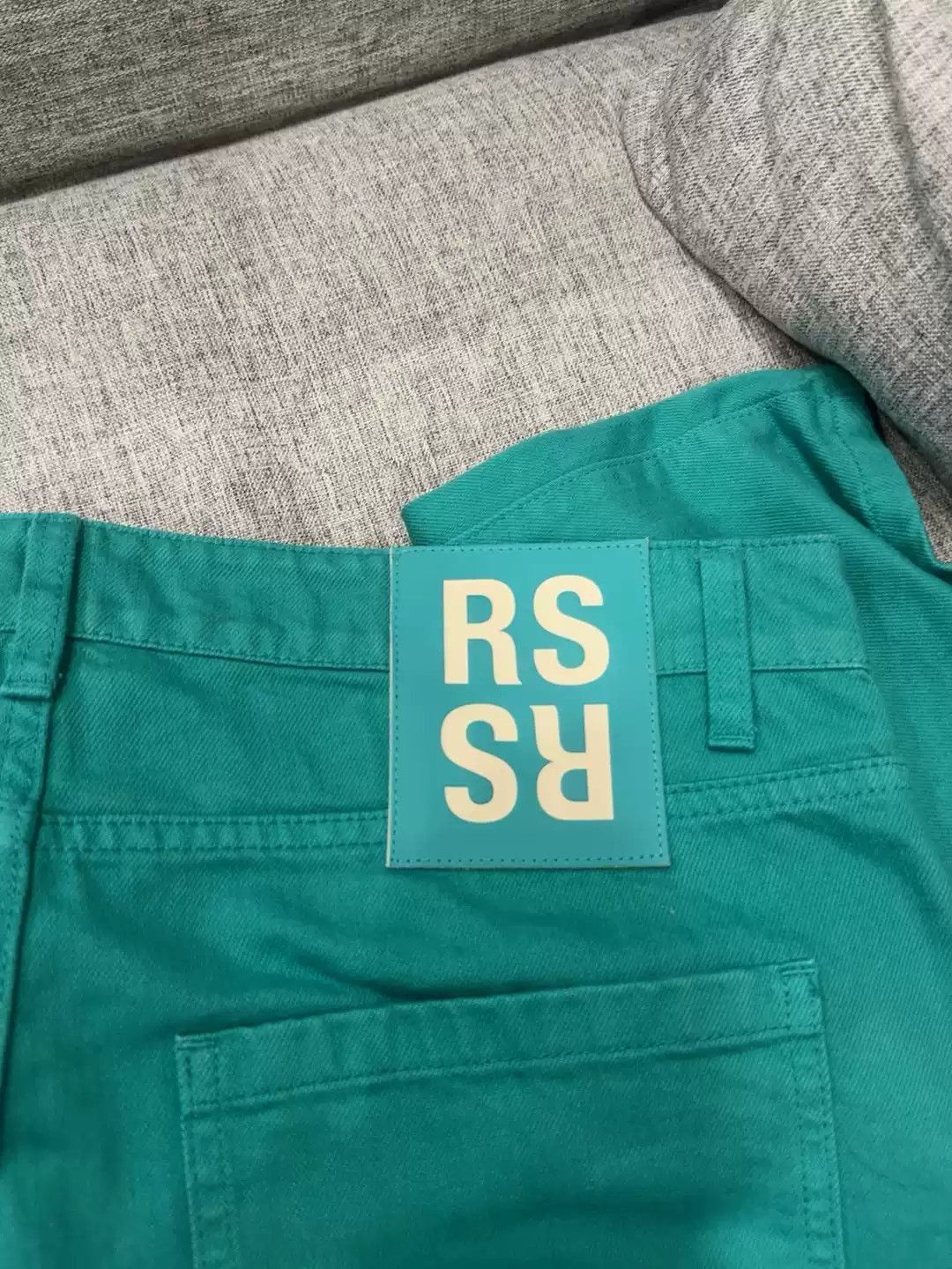 Raf Simons Raf Simons AW21 Lake Green Blue Straight Jeans-2505 Size US 32 / EU 48 - 1 Thumbnail