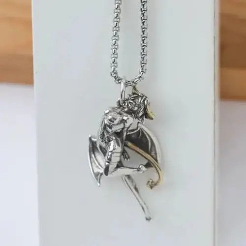 VIBE Two-Color Devil Angel Necklace Size ONE SIZE - 1 Thumbnail