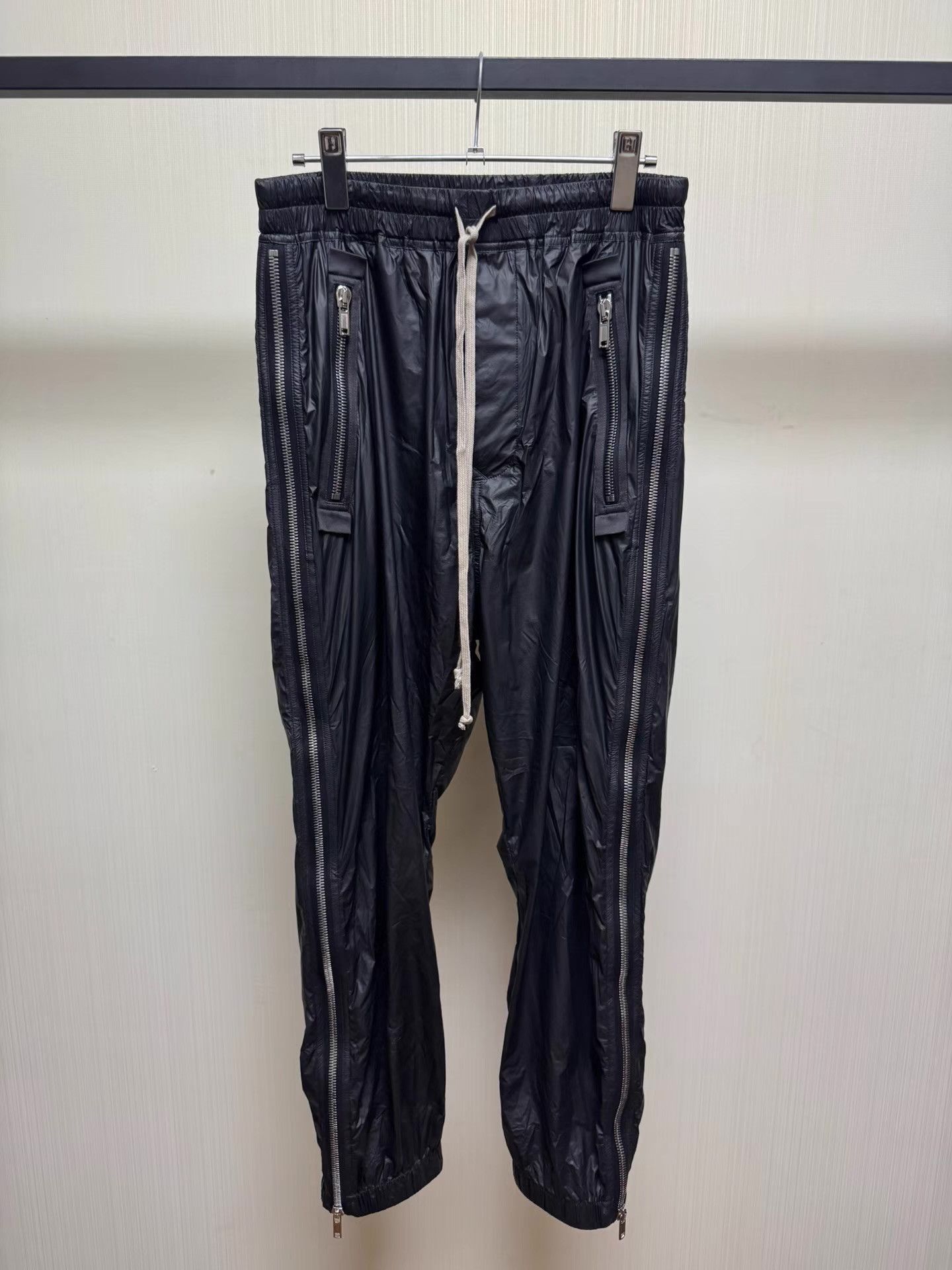 Rick Owens Black Zip-Accent Casual Pants Size 32 Size US 32 / EU 48 - 1 Thumbnail