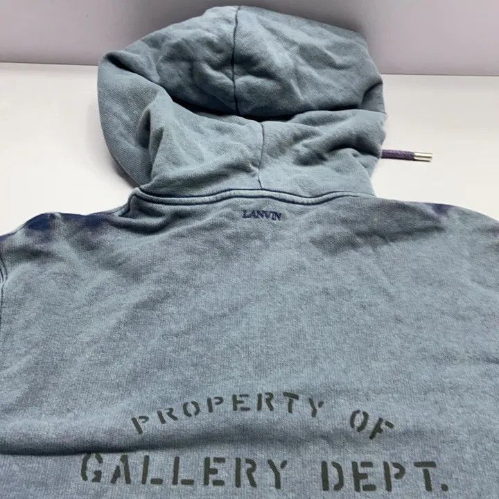 Lanvin Lanvin x Gallery Dept. Logo Hoodie for Men -2508 Size US M / EU 48-50 / 2 - 2 Thumbnail