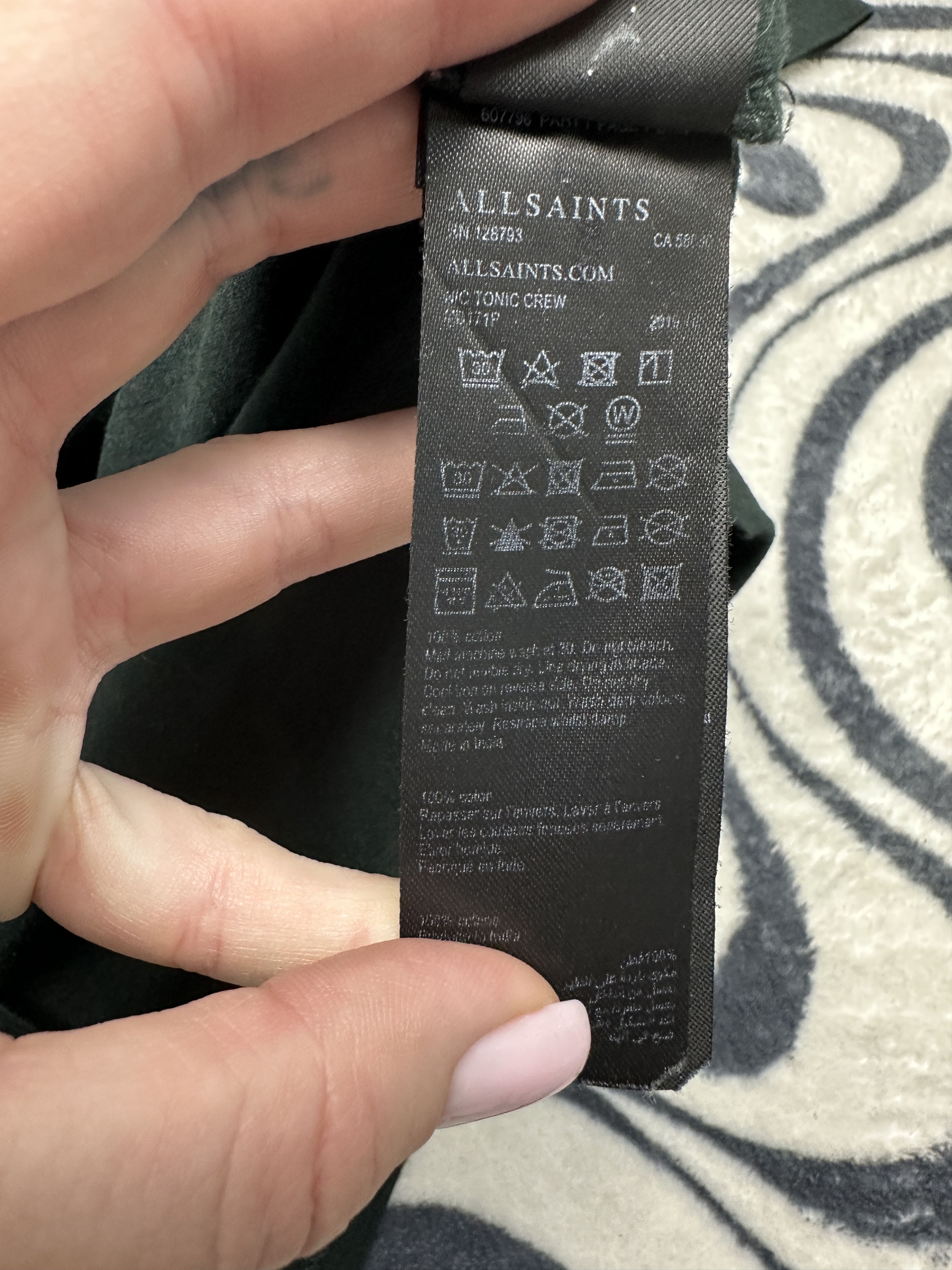 Allsaints Allsaints Mens Tonic Crew Neck T-Shirt Tee Size US M / EU 48-50 / 2 - 5 Thumbnail