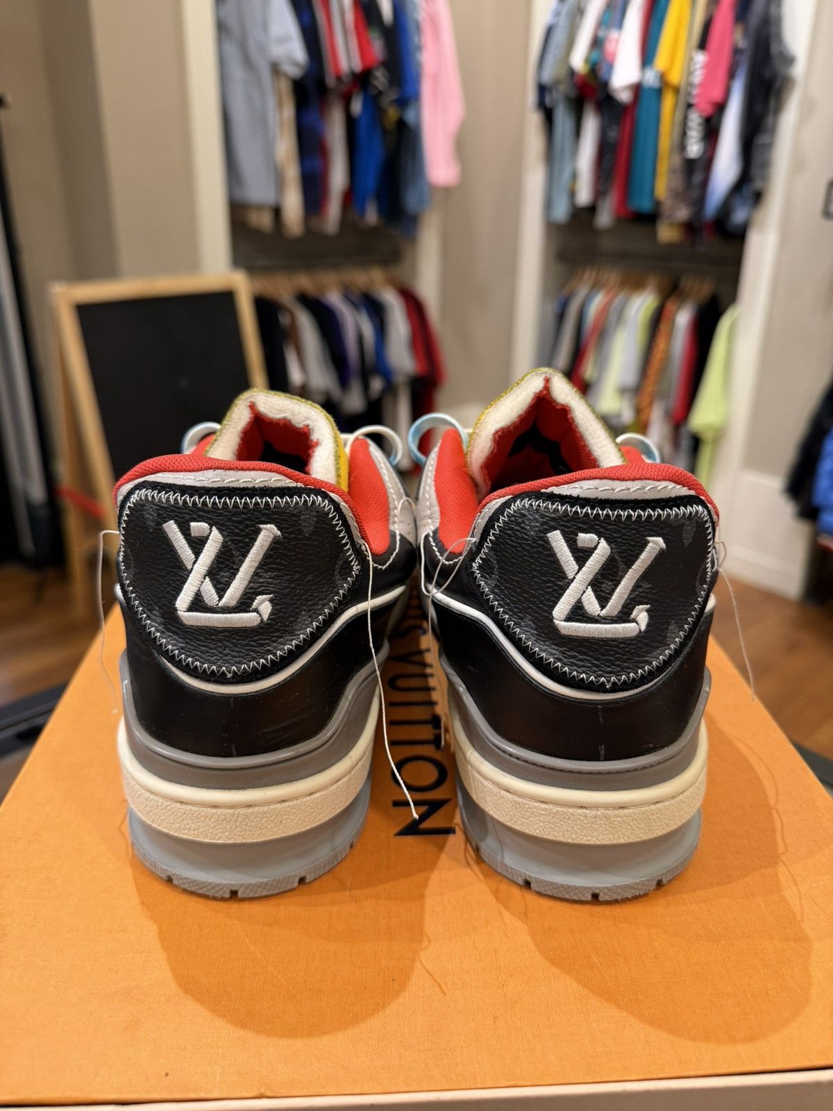 Louis Vuitton Louis Vuitton SS21 Virgil Abloh Upcycling LV Trainers Size US 7.5 / EU 40-41 - 6 Thumbnail