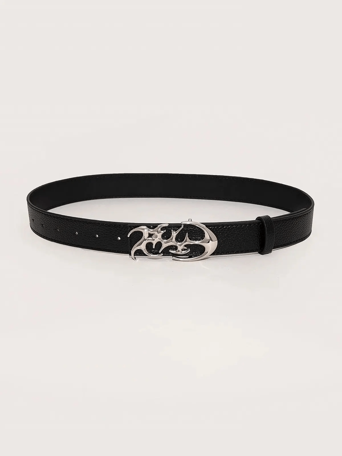Jewelry Streetwear Design Buckle PU Leather Belt Size ONE SIZE - 1 Thumbnail