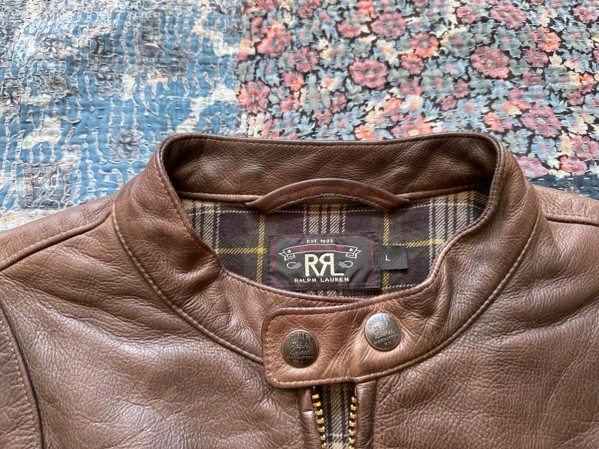 Other Wild Bullhide Leather Biker Jacket L Slight Wear Big Zipper Size US L / EU 52-54 / 3 - 3 Thumbnail