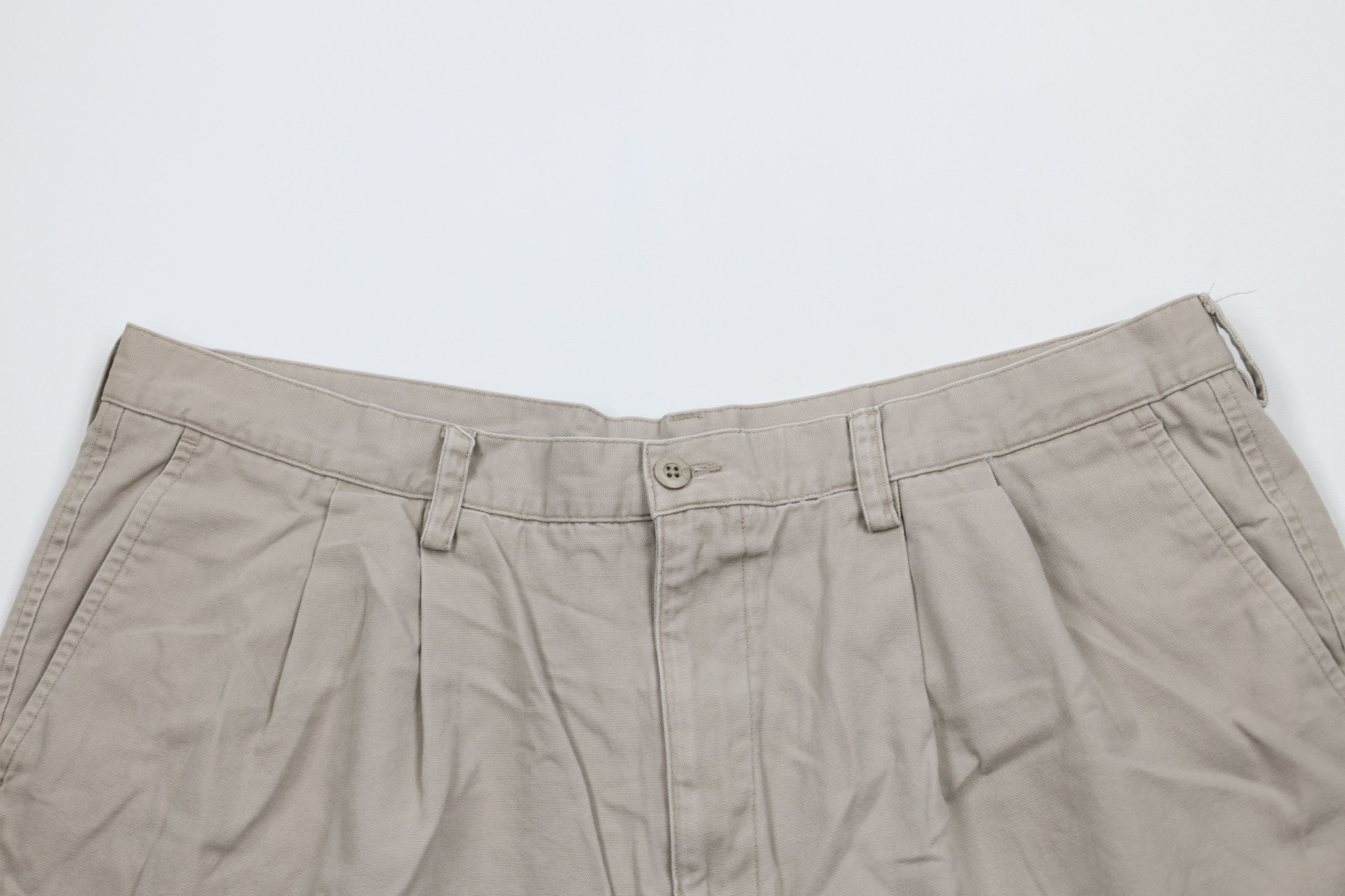 Nike × Vintage Vintage 90s Y2K Nike Golf Scott Mini Swoosh Canvas Shorts Size US 38 / EU 54 - 2 Thumbnail