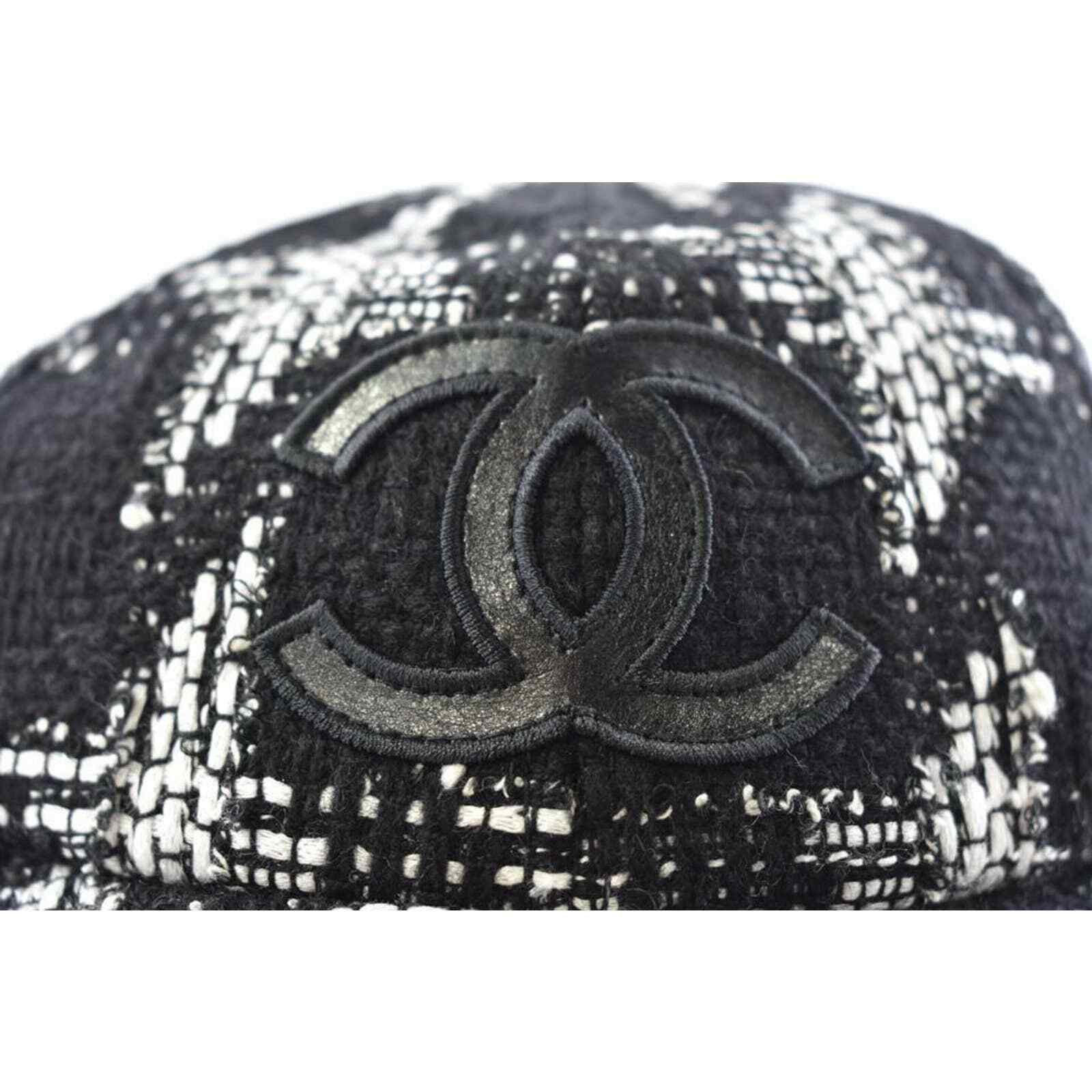 Chanel Chanel Tweed Check Baseball Cap Curved Peak Hat M Medium Size ONE SIZE - 2 Thumbnail