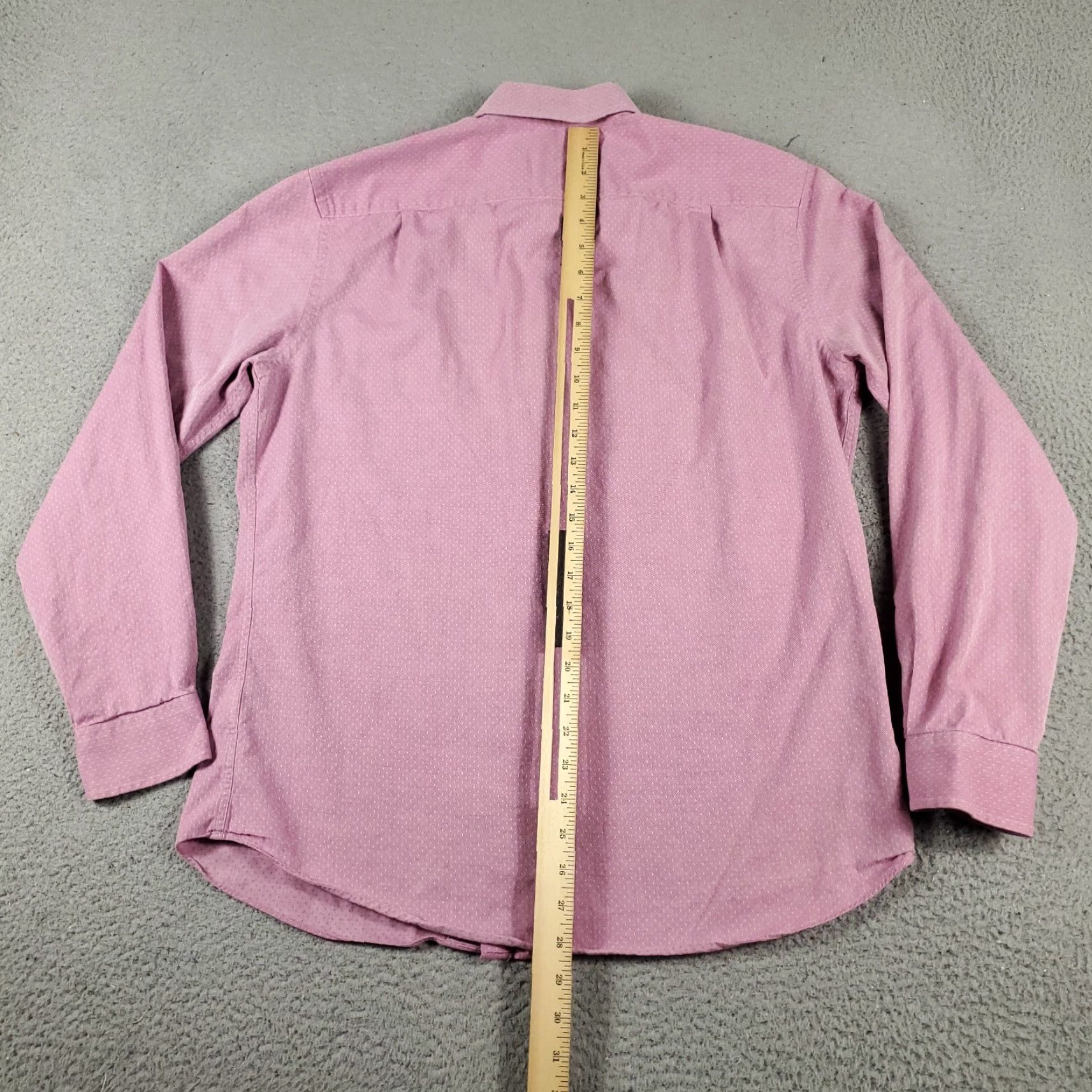 Ben Sherman VINTAGE Ben Sherman Shirt Mens Size 16 Purple Dress Button Up Long Sleeve Size 42R - 5 Thumbnail
