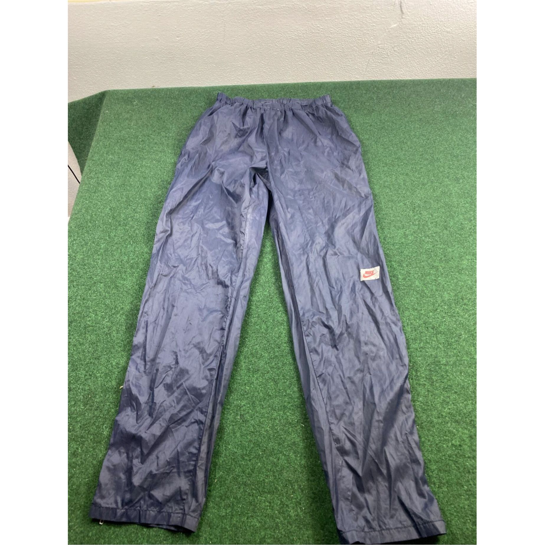 Nike Vintage Nike made in italy Mens large Blue Windbreaker Track Pants 90s RARE Size US 33 - 1 Thumbnail