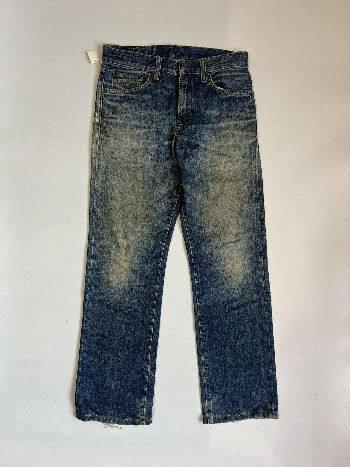 Uniqlo Uniqlo UJ Regular Fit Dirty Washed Denim Size US 29 - 1 Thumbnail