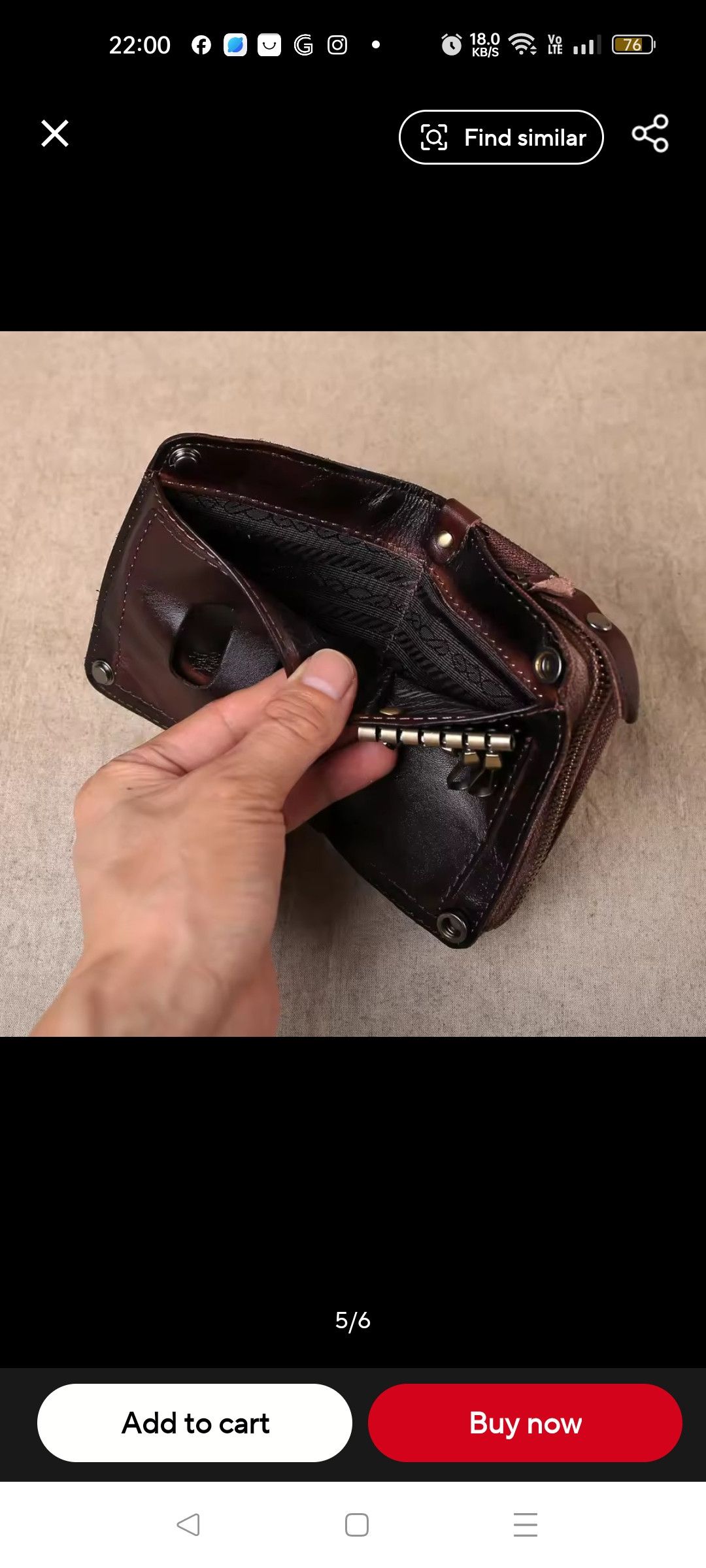 Japanese Brand Key Wallet Leather Size ONE SIZE - 4 Thumbnail