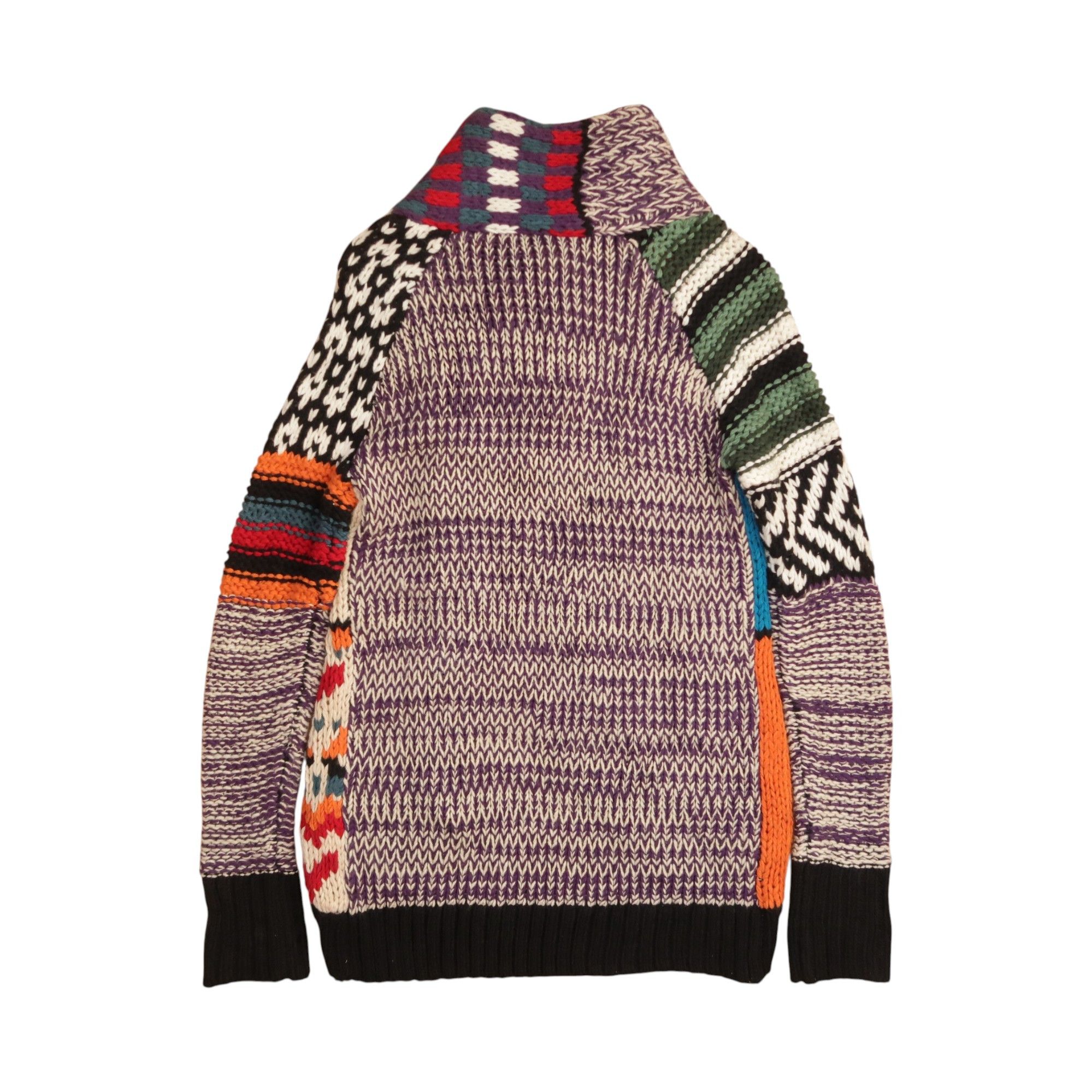 Junya Watanabe VTG Koibito Misaki like Junya Watanabe Patchwork Knit Jacket Size US M / EU 48-50 / 2 - 2 Thumbnail