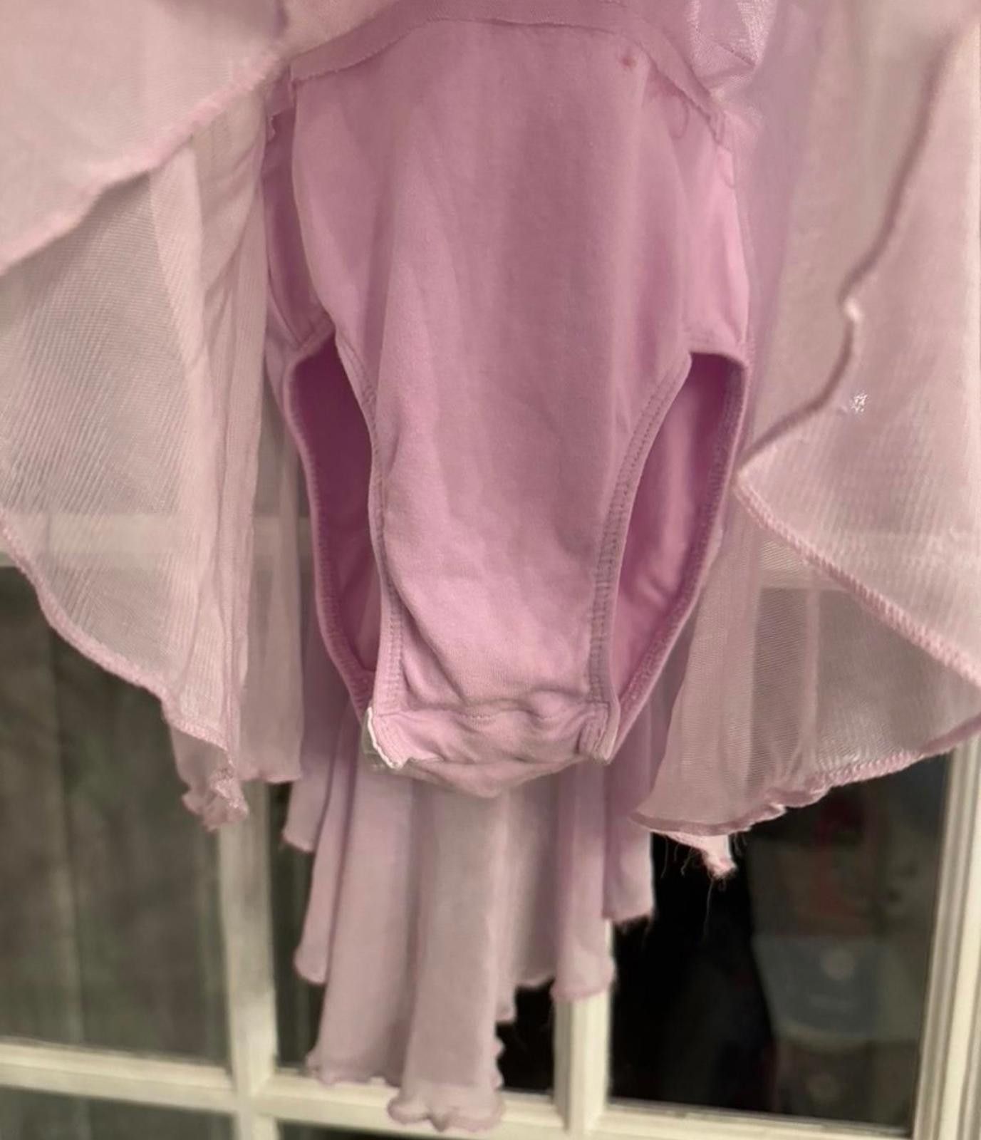 Other Purple Girls' Ballet Dance Leotard Dress with Sheer Skirt 4T Size ONE SIZE - 3 Thumbnail