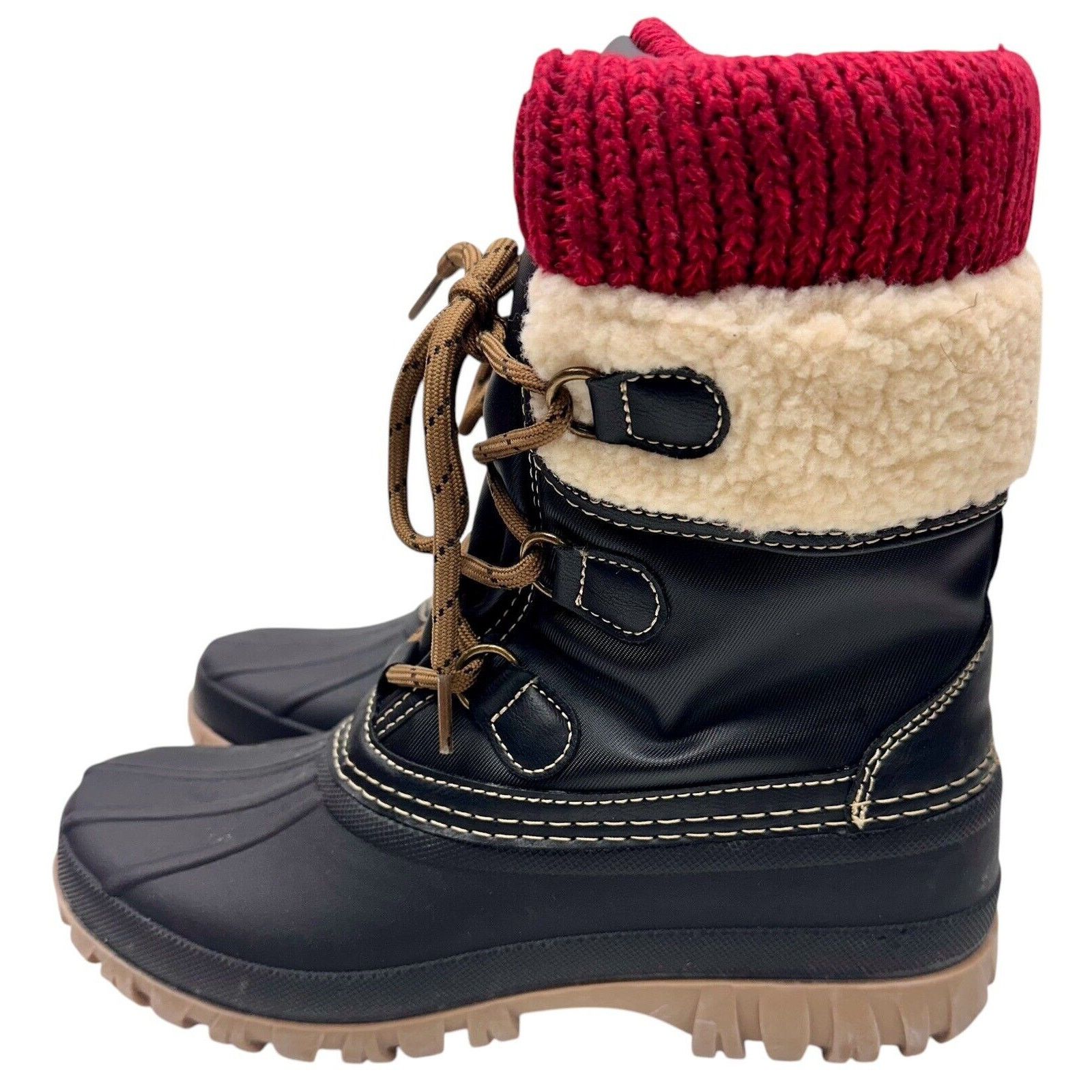 Other Storm by Cougar Creek Cove Women Faux Shearling Snow Boots 7 Size US 4.5 / IT 34.5 - 6 Thumbnail