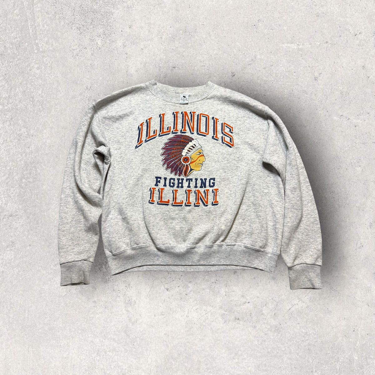 NCAA × Vintage Vintage Illinois Fighting Illini sweatshirt Size US XL / EU 56 / 4 - 1 Thumbnail