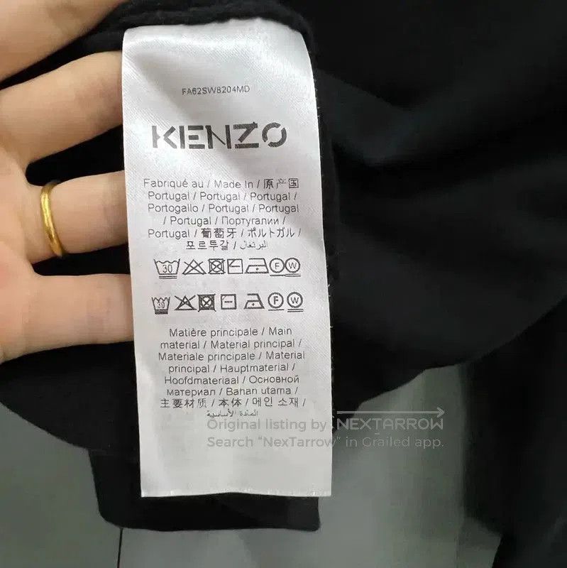 Kenzo KENZO Black Cotton Long Sleeve Sweatshirt . Size XS / US 0-2 / IT 36-38 - 4 Thumbnail