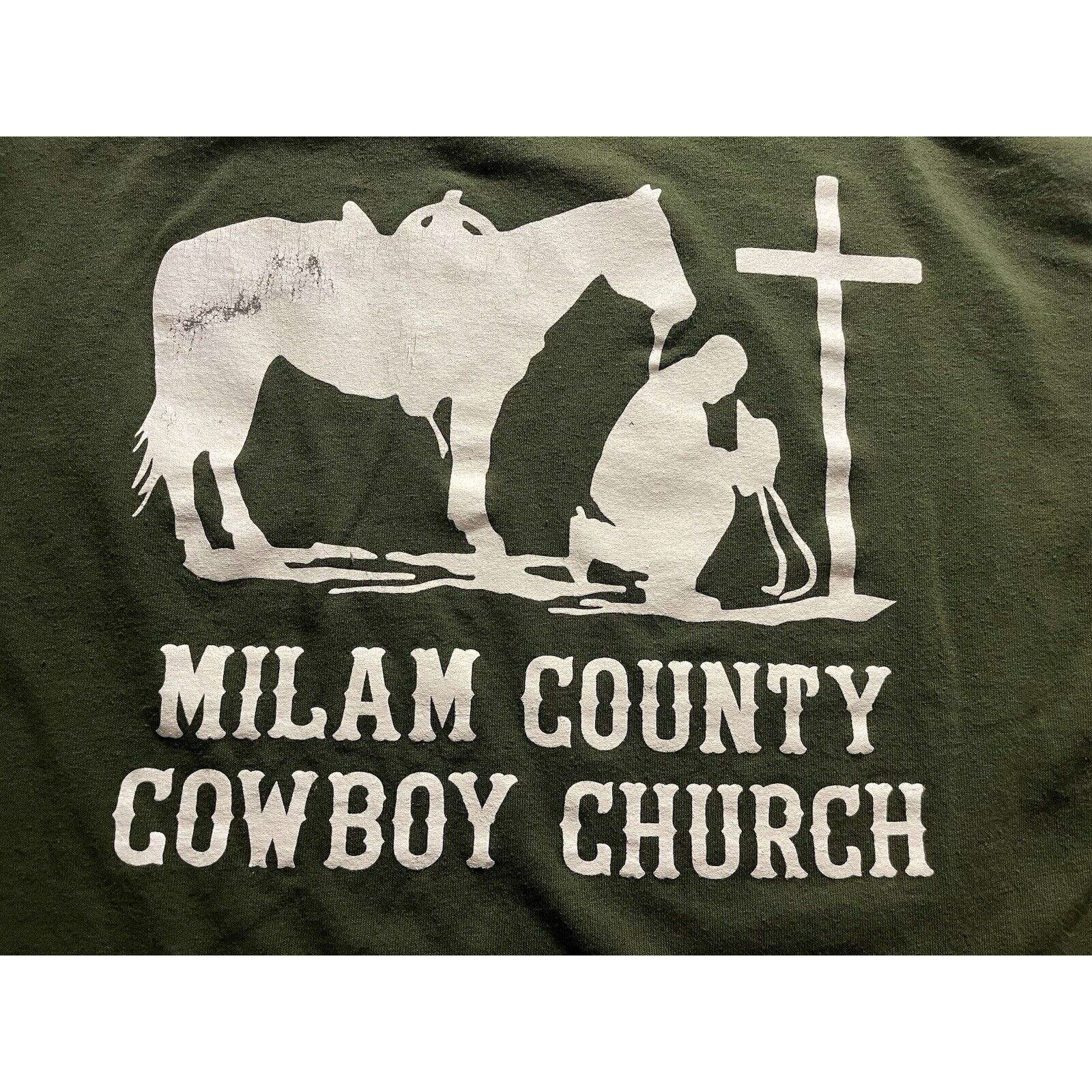 Jerzees Milam County Cowboy Church T-Shirt – Size Large Size US L / EU 52-54 / 3 - 3 Thumbnail