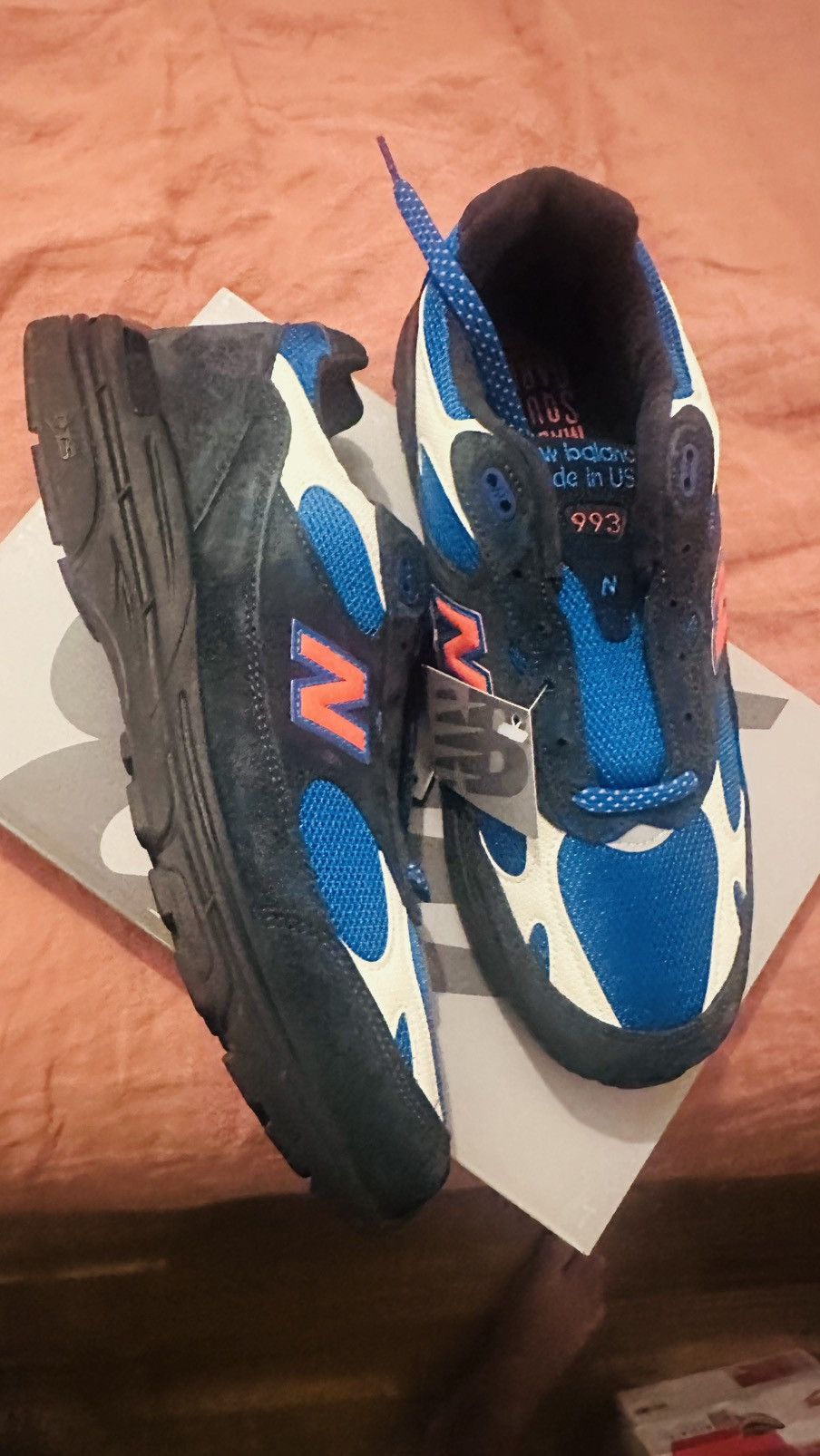 Kith × New Balance New Balance 993 MiUSA Kith Madison Square Garden Navy Size US 12 / EU 45 - 5 Thumbnail