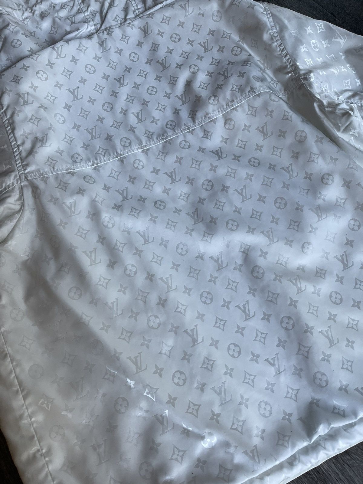 Louis Vuitton Louis Vuitton White Monogram Zip Up Jacket Size US M / EU 48-50 / 2 - 9 Thumbnail