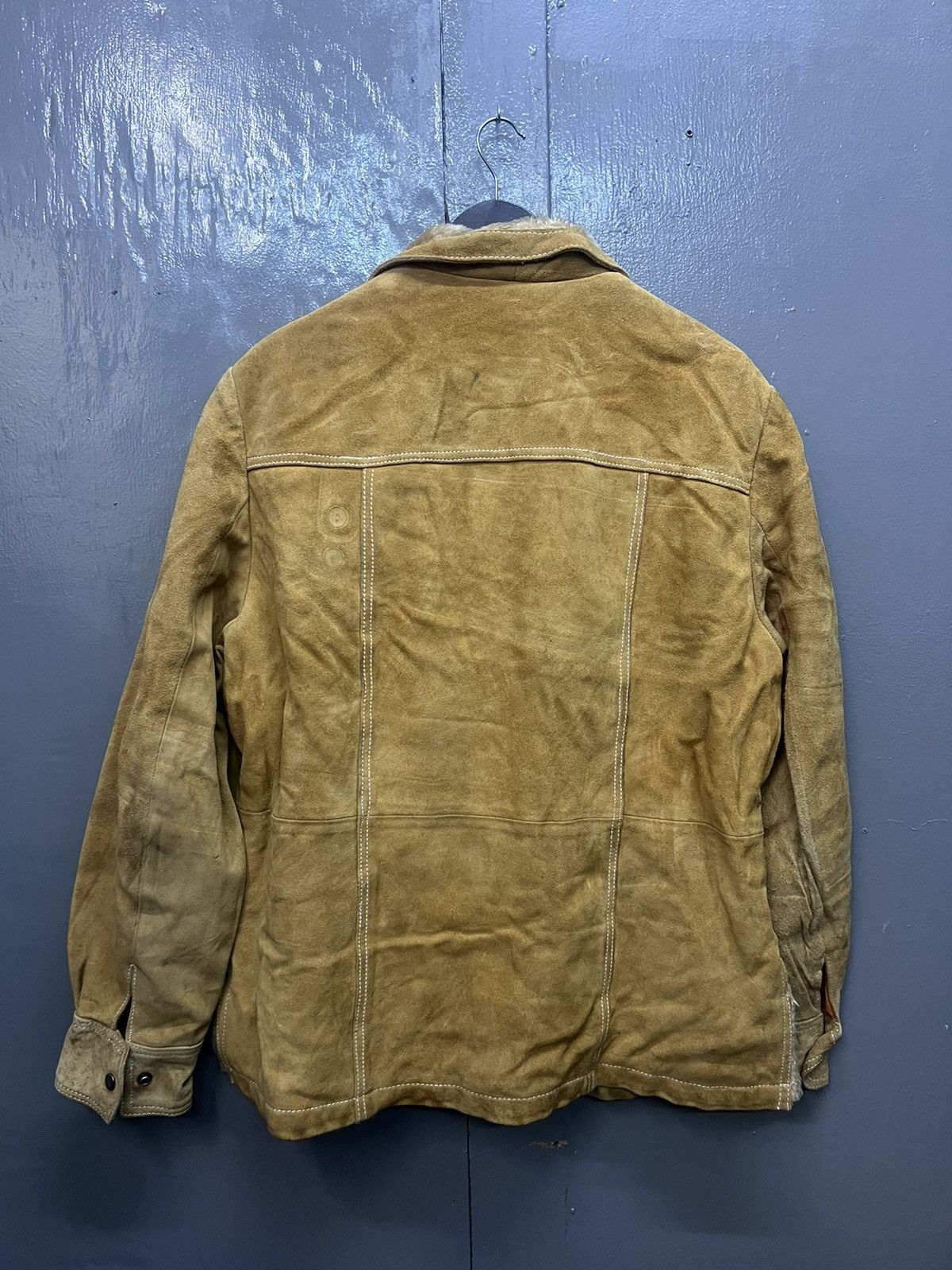 Genuine Leather Vintage Globus International Suede Leather Jacket Size US L / EU 52-54 / 3 - 4 Thumbnail
