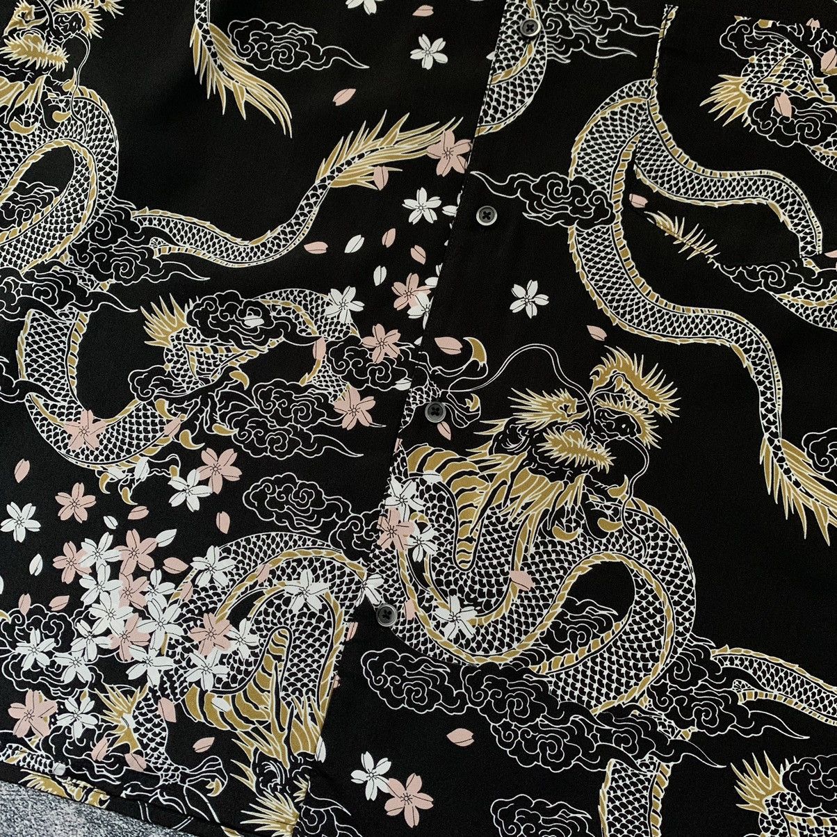 Japanese Brand Japanese Traditional Flying dragon Shirt Size US XL / EU 56 / 4 - 6 Thumbnail