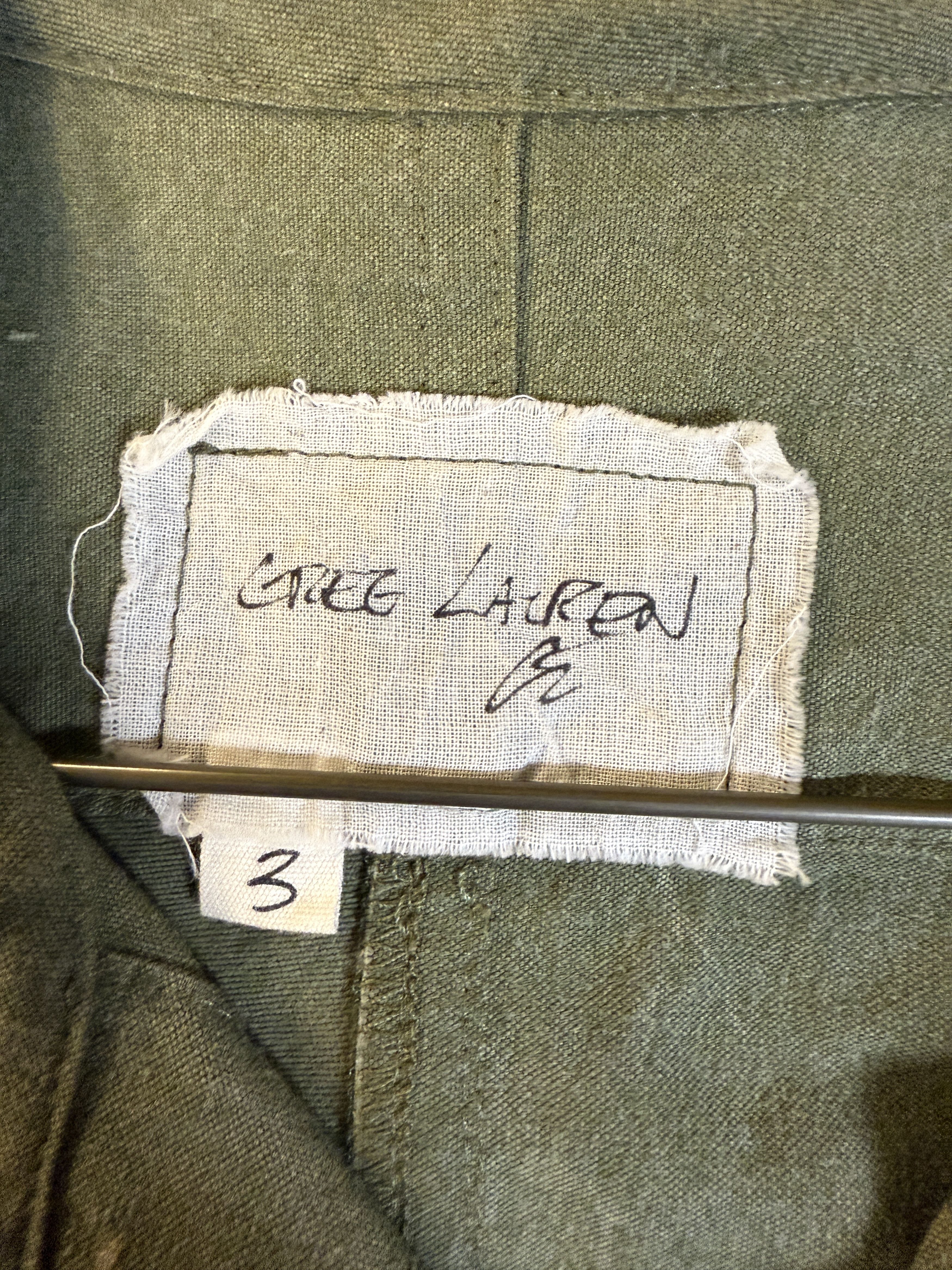 Greg Lauren $950 Greg Lauren Army Tent Short Sleeve Studio Shirt Size US L / EU 52-54 / 3 - 7 Thumbnail