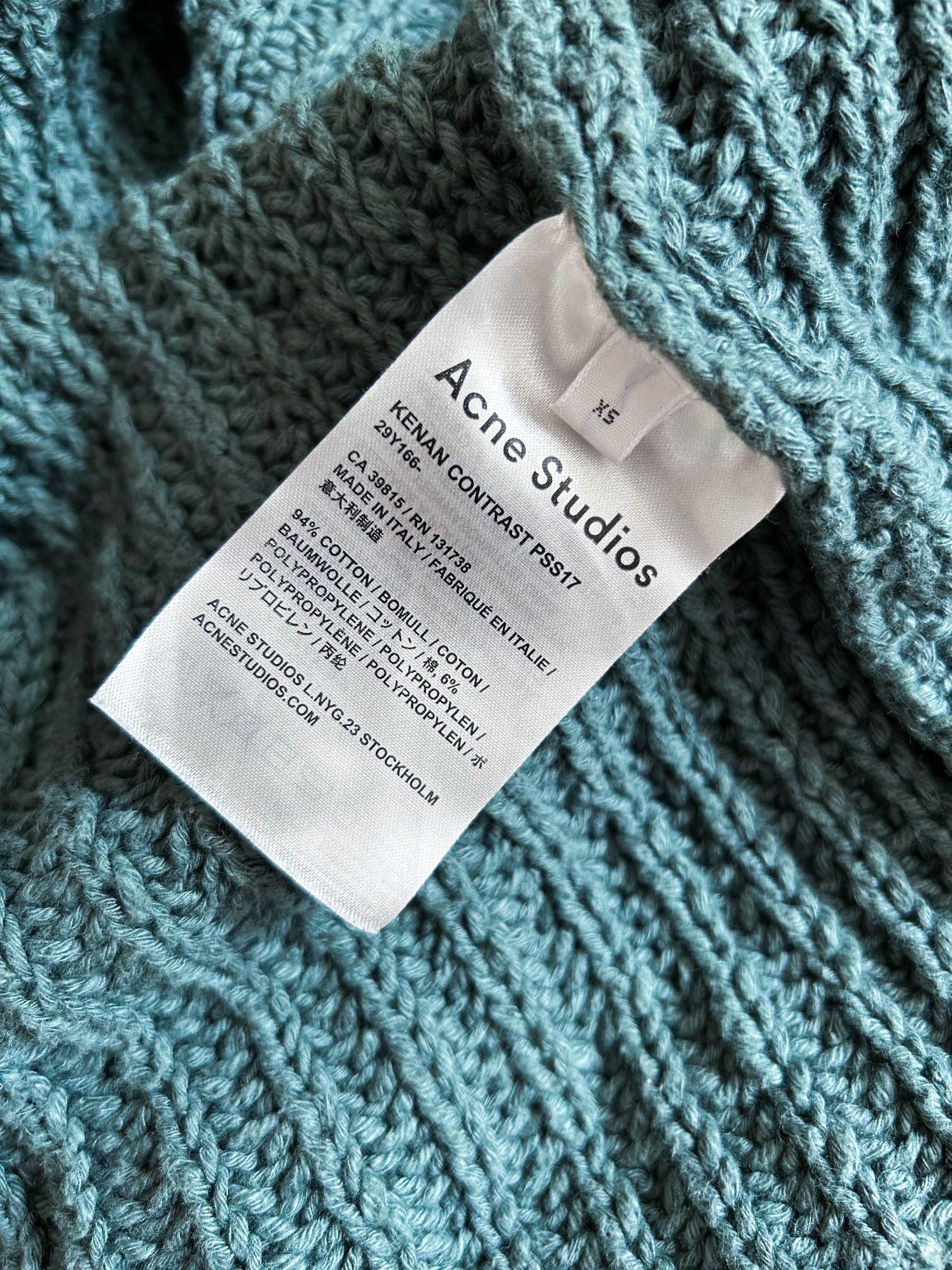 Acne Studios Kenan Contrast Knit Sweater Size US M / EU 48-50 / 2 - 4 Thumbnail