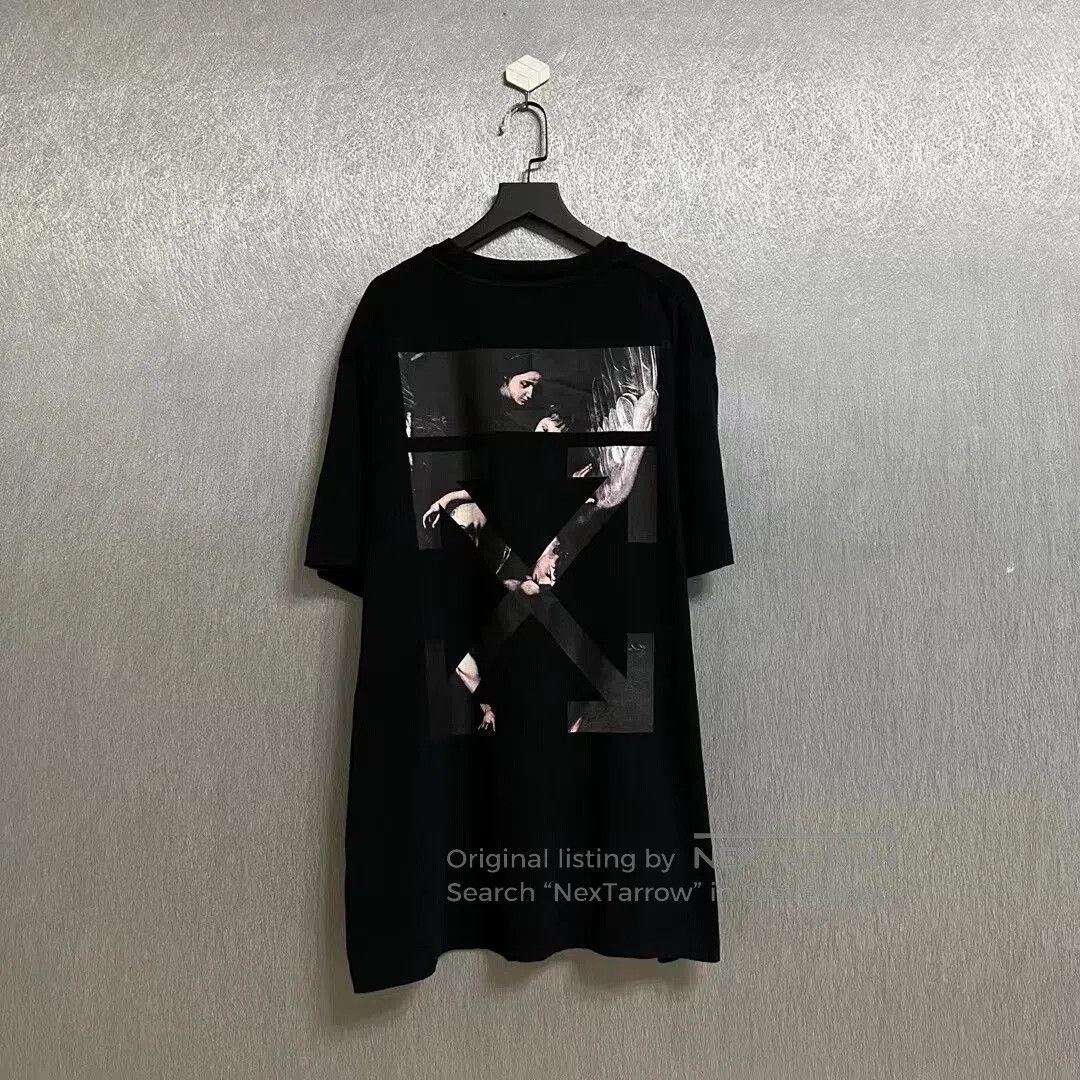 Off-White black oversized graphic t-shirt with artwork. Size US S / EU 44-46 / 1 - 2 Thumbnail